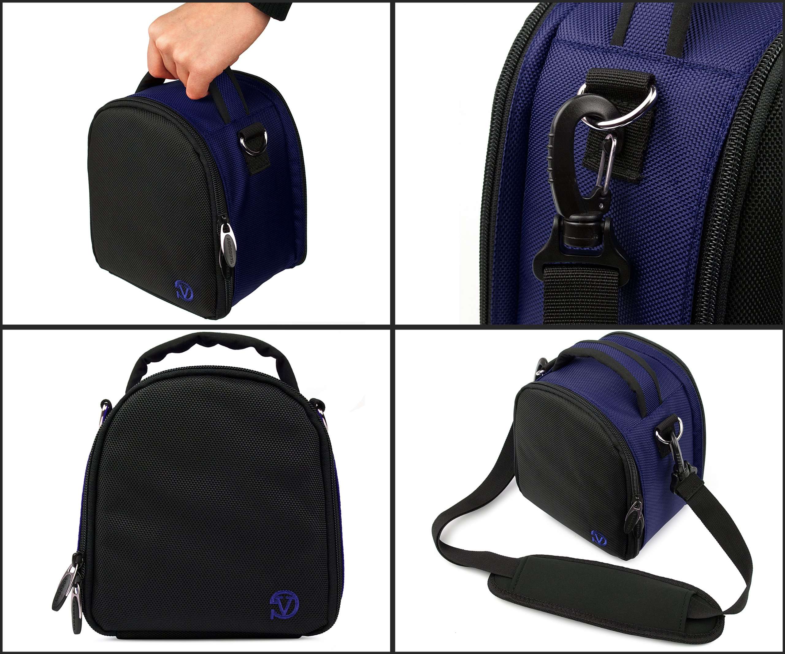 Nylon SLR Bag Blue for Canon Powershot SX150 is, SX160 is, SX40, SX50, SX500 is DSLR Camera 3