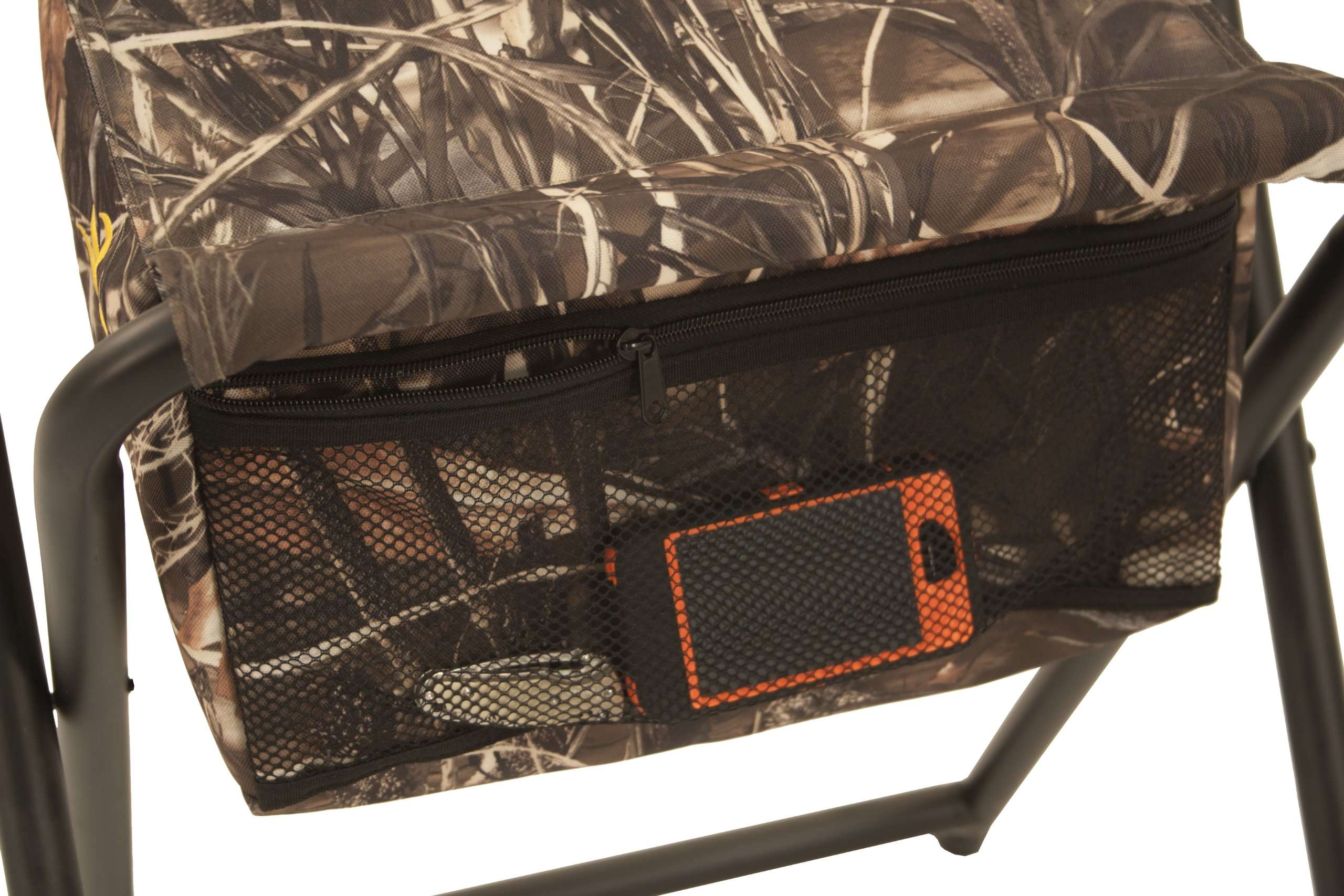 Browning SteadyReady Hunting Chair - Compact and Foldable Steel Frame Stool with Exra-Wide Angled Anti-Slip Seat and Realtree Max-7 Camo Pattern, Realtree Max-5 4