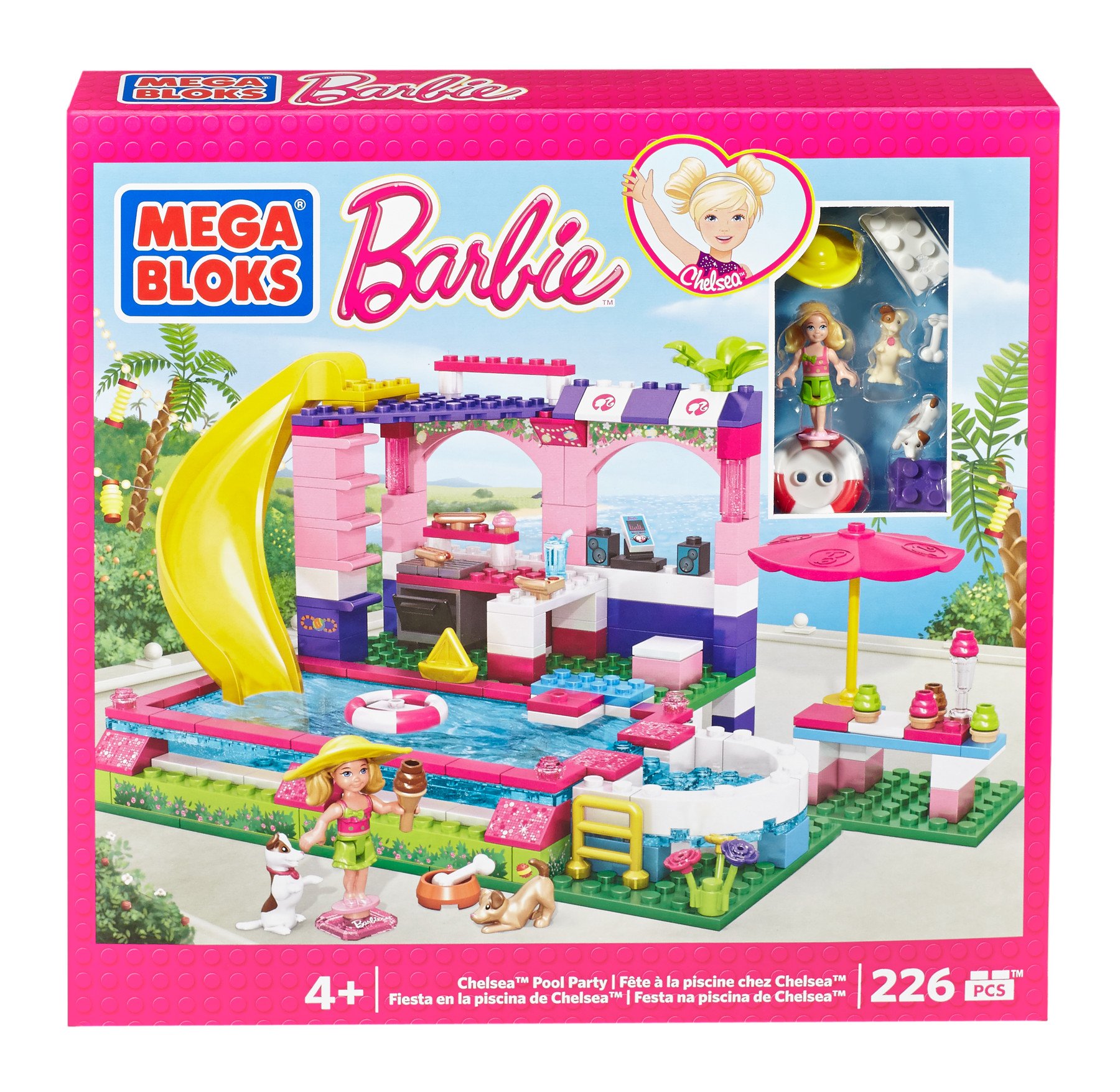 Fisher Price Mega Bloks Barbie Chelsea Pool Party, Multi Color 1