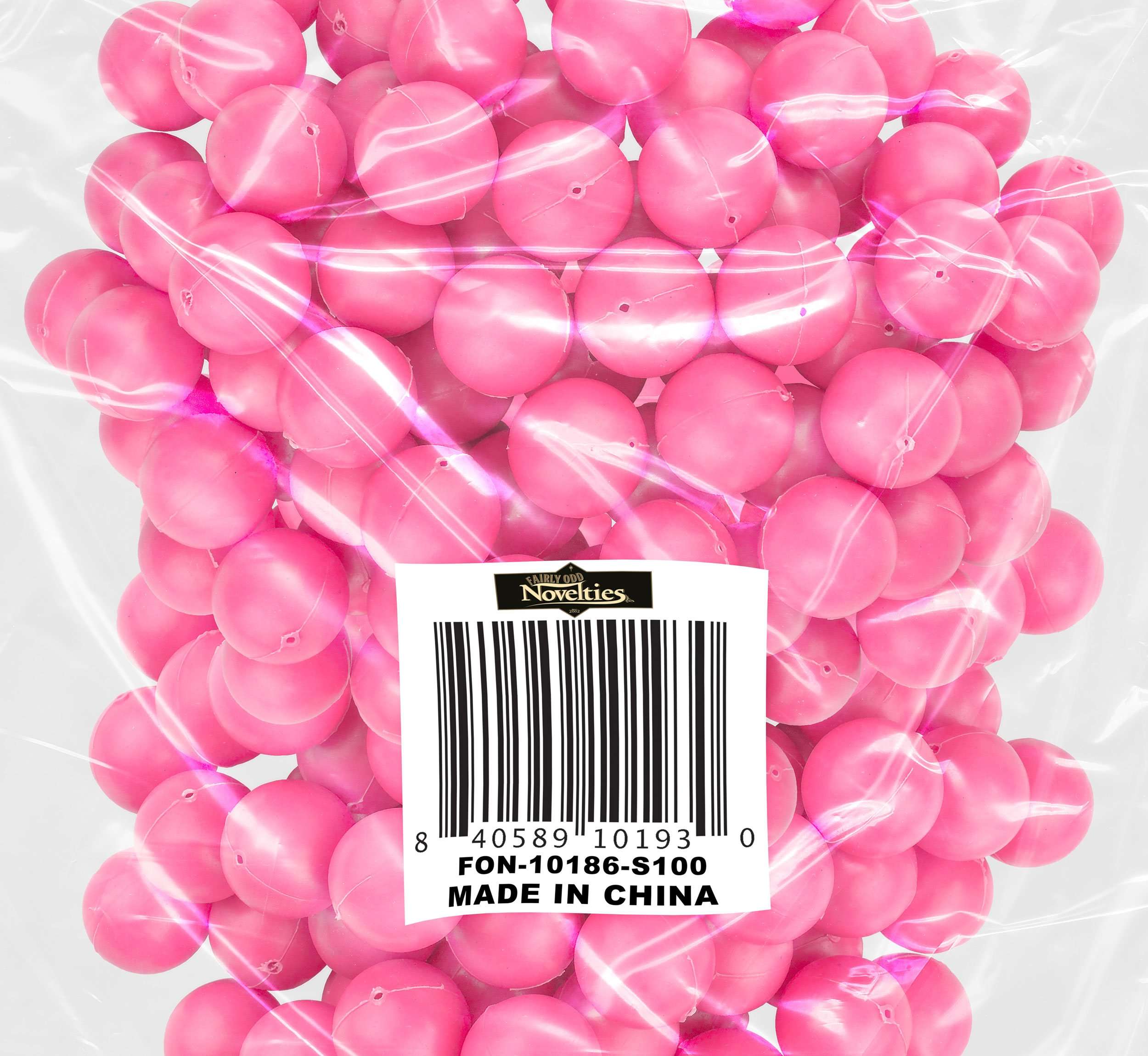 Fairly Odd Novelties 3/4" Mini Ping Pong/Table Tennis/Beer Pong Round Balls (100 Pack), 19mm, Pink 4