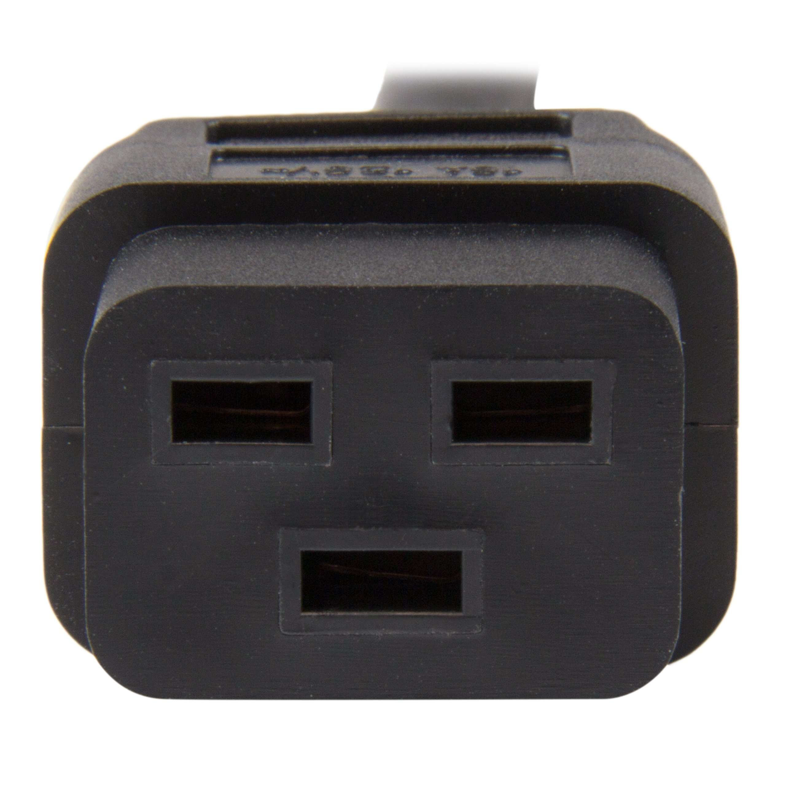 StarTech.com 3 ft Heavy Duty 14 AWG Computer Power Cord - C14 to C19 - 14 AWG Power Cable - IEC 320 C14 to IEC 320 C19 Power Cord (PXTC14C19143) 3