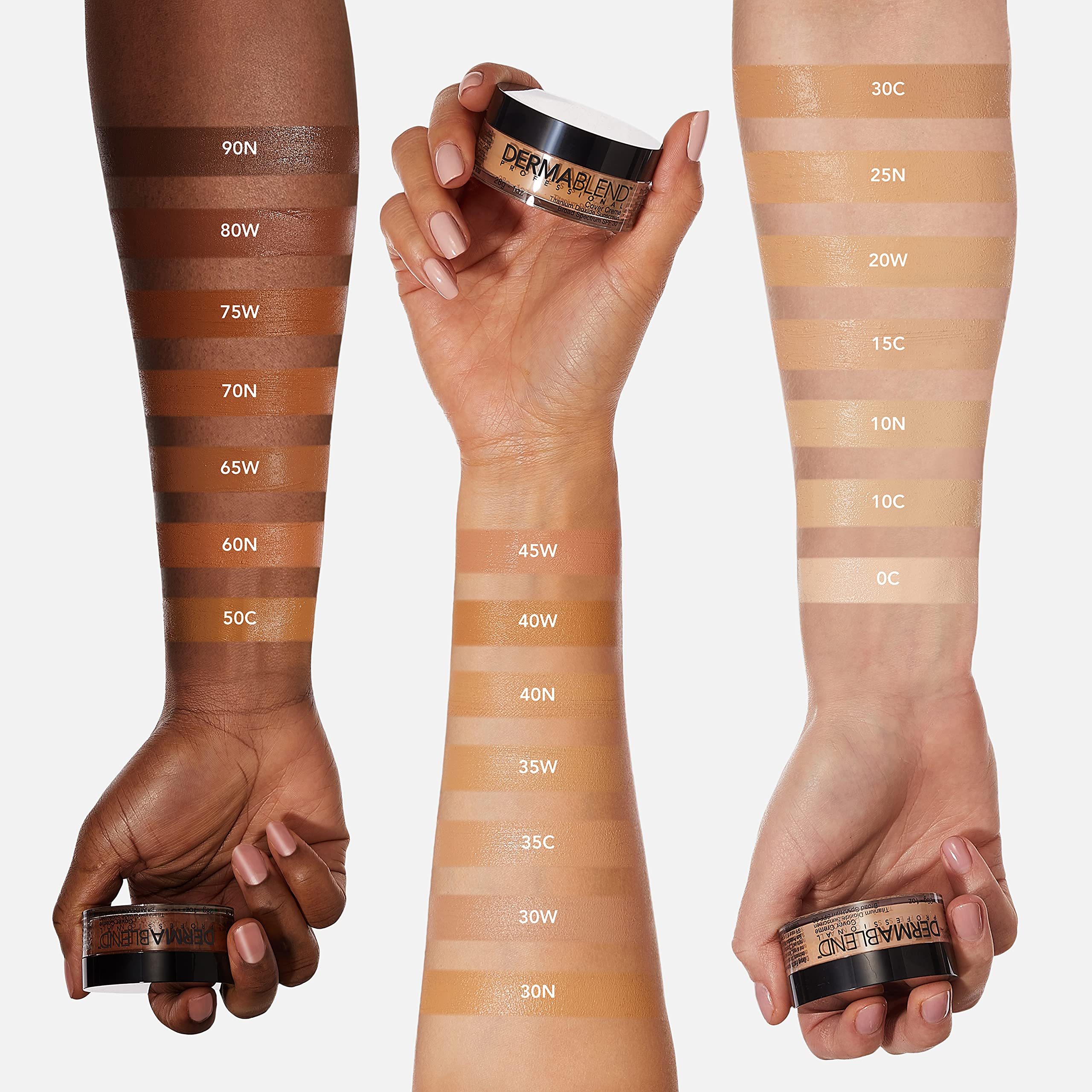 Dermablend Cover Creme Full Coverage Foundation with SPF 30, 45W Hazelnut Beige, 1 oz. 4