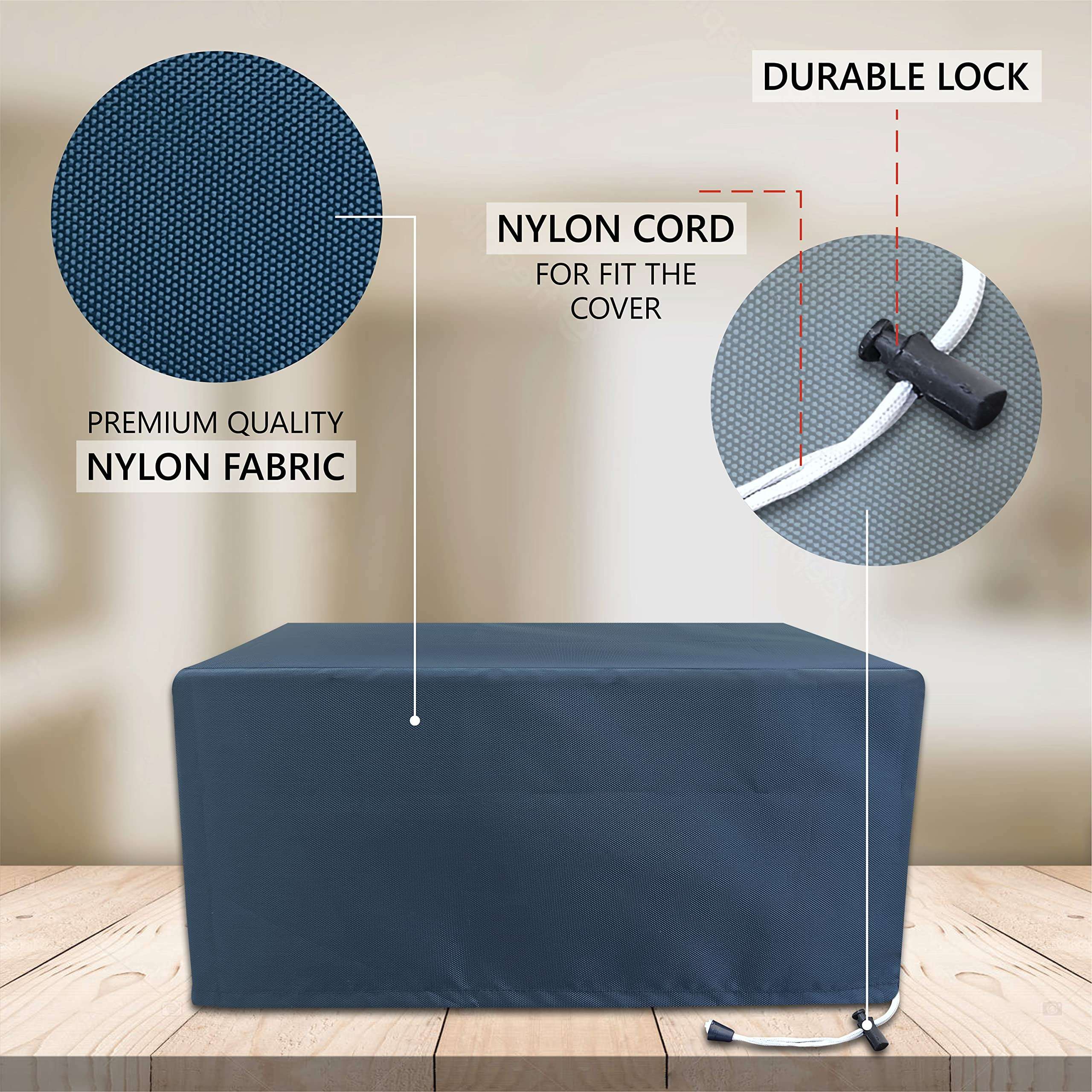 CRASOME Dust Proof Washable Kitchen Wet Grinder Cover for 2L Table Top Bajaj WX 1 | Bajaj WX 3 CSM-BJ (Blue) 5