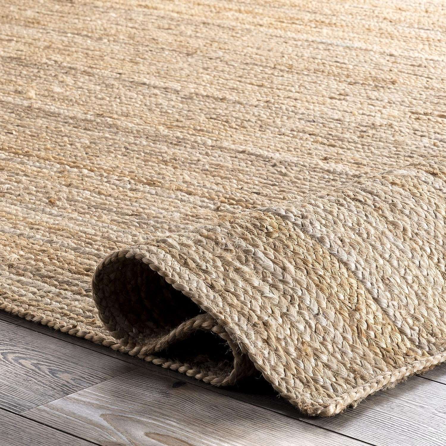 THE HOME TALK Natural Handcrafted Jute Rug - 6X9 FT|Traditional Carpet For Living Room,Kitchen,Entryway,Bedroom,Dining Room|Rustic Bohemian Decor|Durable,Sustainable,Anti-Skid Carpets for Centre Table 3