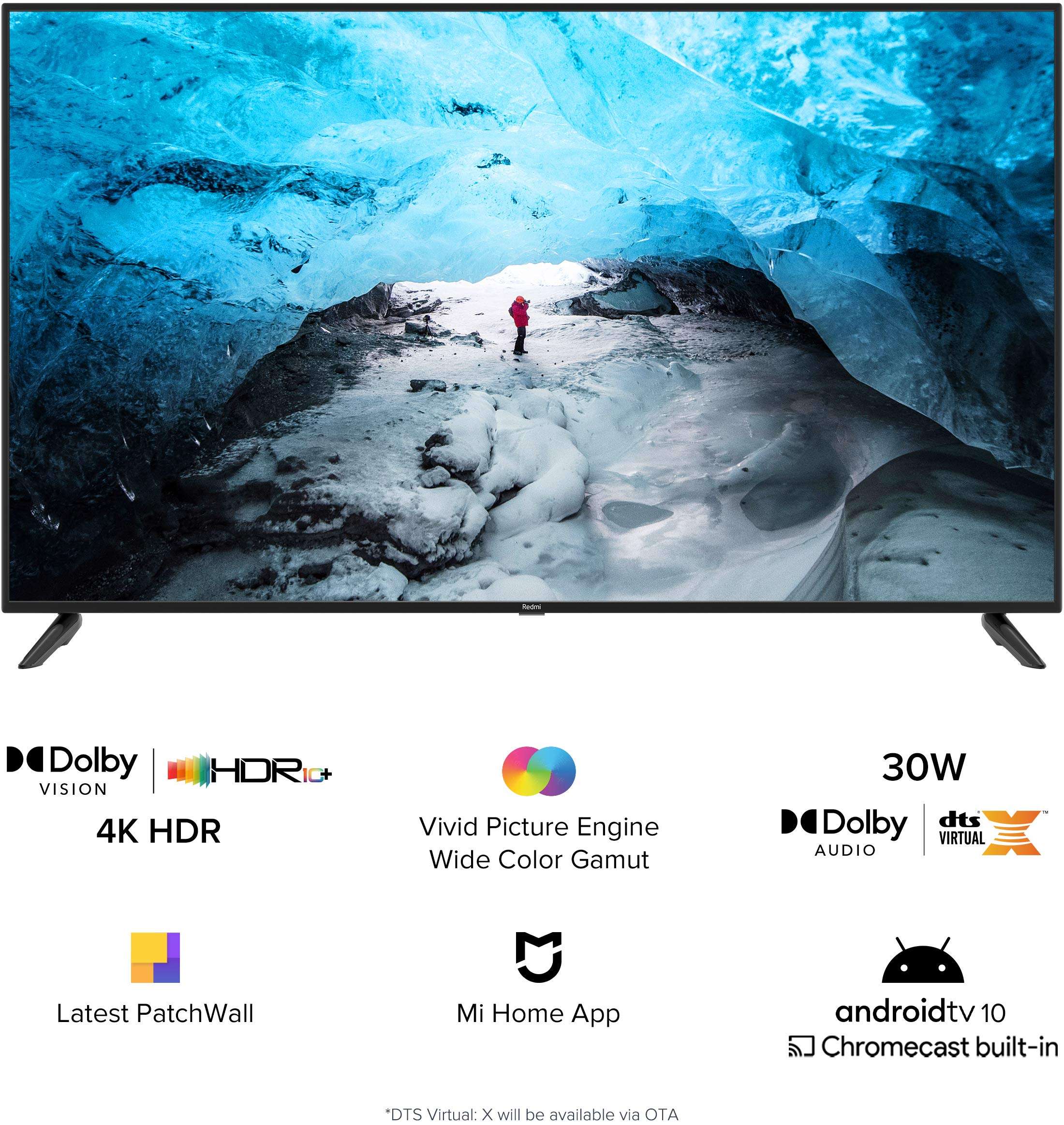 Redmi 164 cm (65 inches) 4K Ultra HD Android Smart LED TV X65 | L65M6-RA (Black) 3