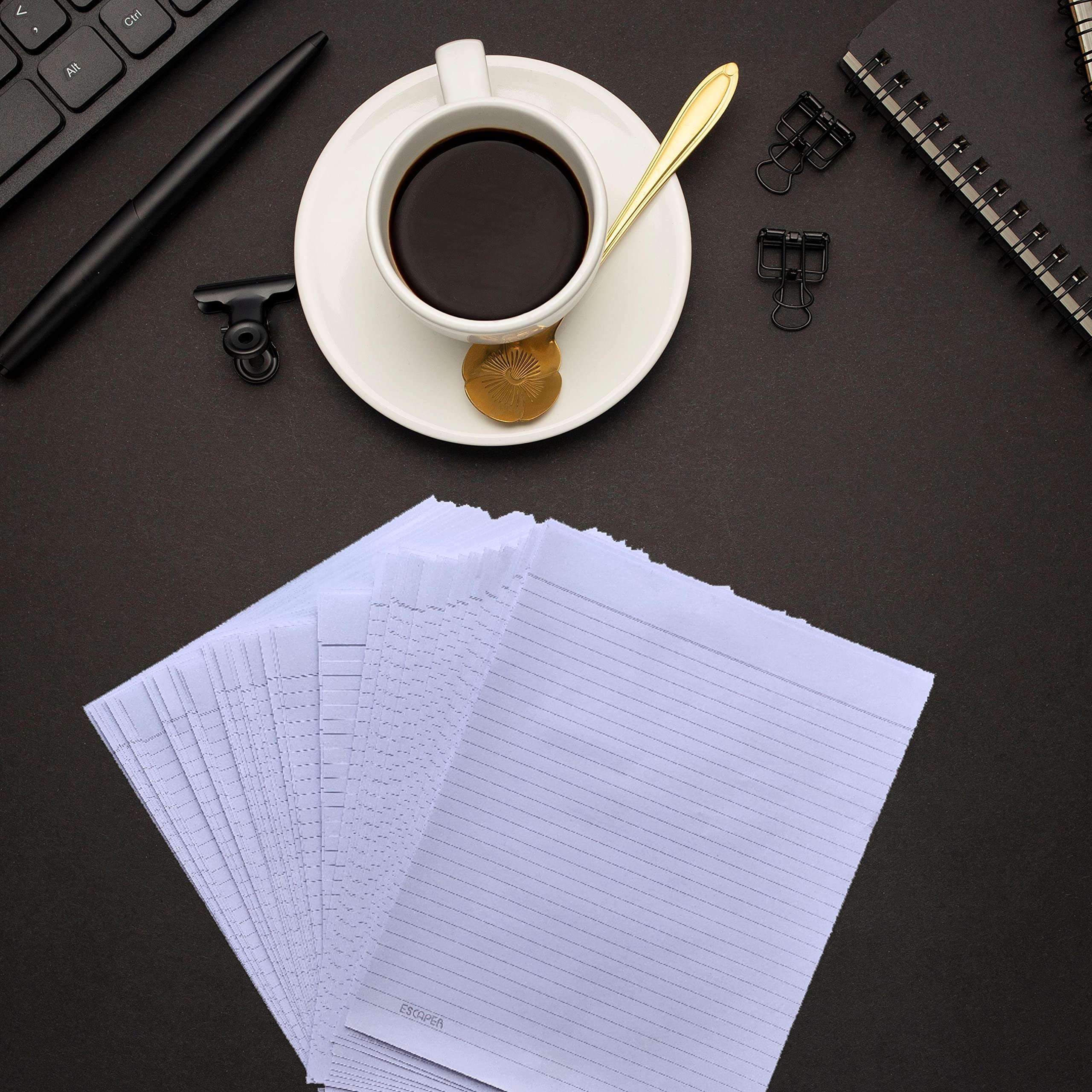 ESCAPER Write Your Way to Success with 200 Loose, A4 Ruled Sheets (Both Sides Ruled - 90 GSM - 11 x 8.5 inch) - Perfect for Exams, Projects, and Daily Notes 3