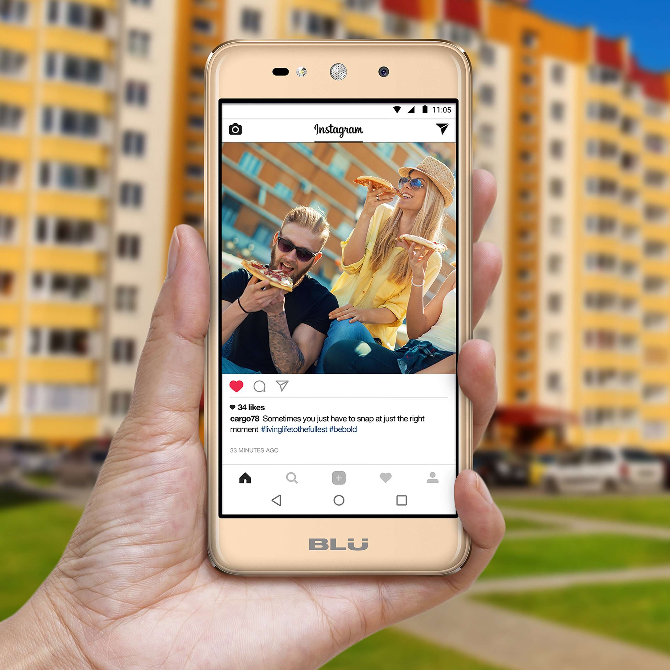 BLU Advance 5.0 Pro -Unlocked Dual Sim Smartphone - 8GB + 1GB RAM - Gold 6