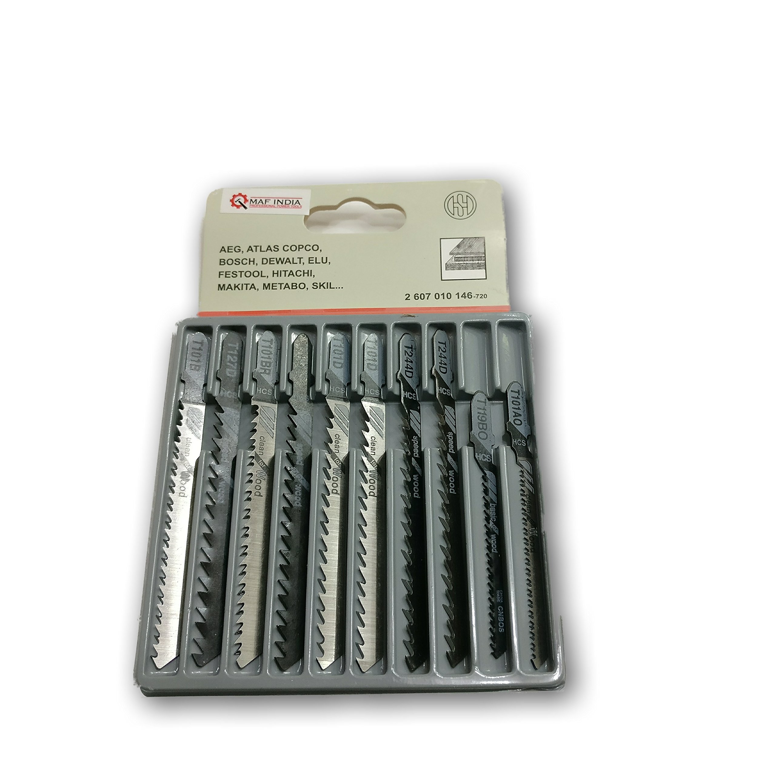 KROST TC818-10P Giant Pack of 10 Pieces Superior Quality Jigsaw Blades for Wood 1