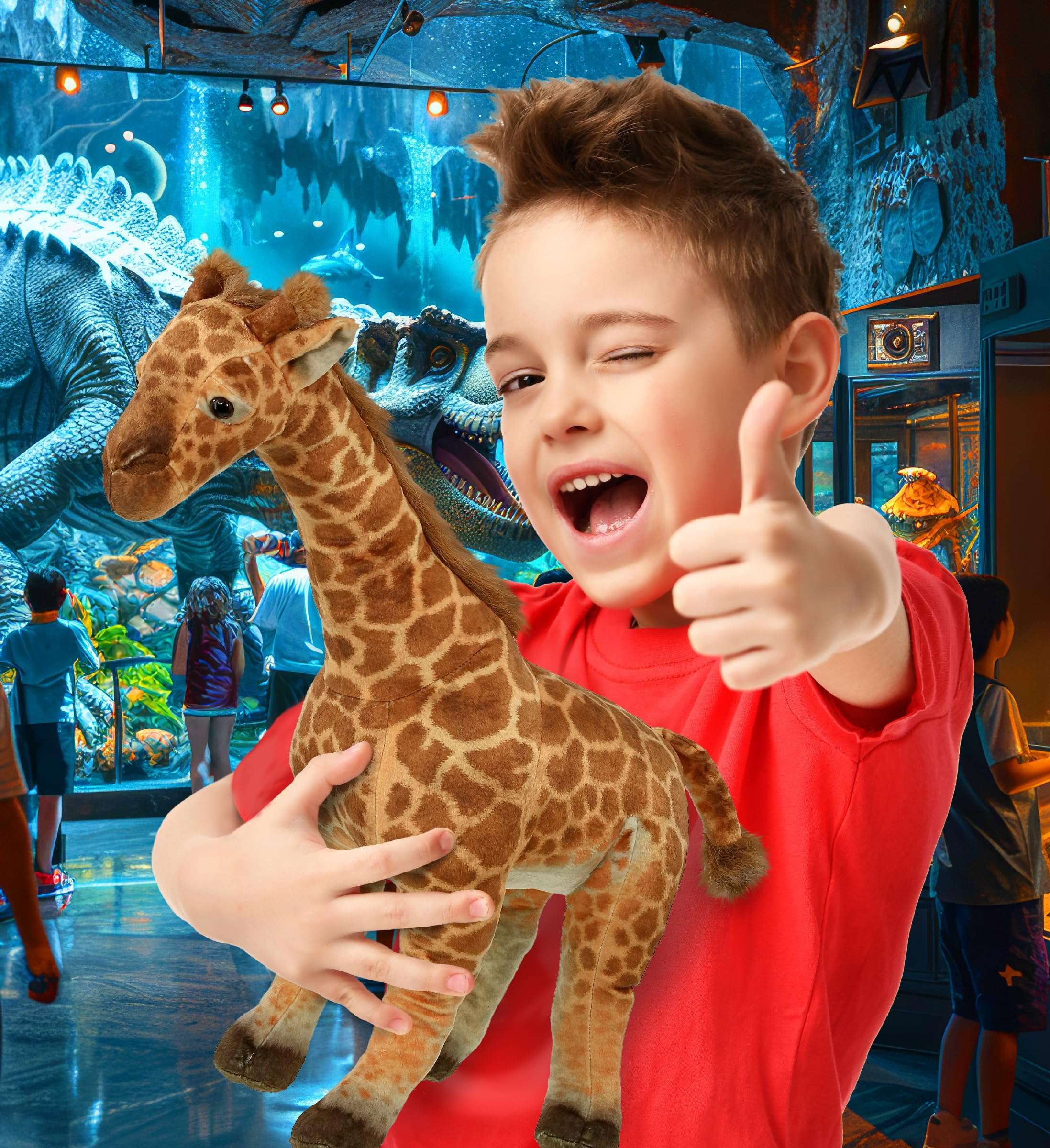 DolliBu Giraffe Stuffed Animal - Huggable Giraffe Plush, Adorable Playtime Giraffe Plush Toy, Cute Wildlife Animal Cuddle Gifts, Super Soft Plush Doll Animal Toy for Kids and Adults - 20 Inches 3