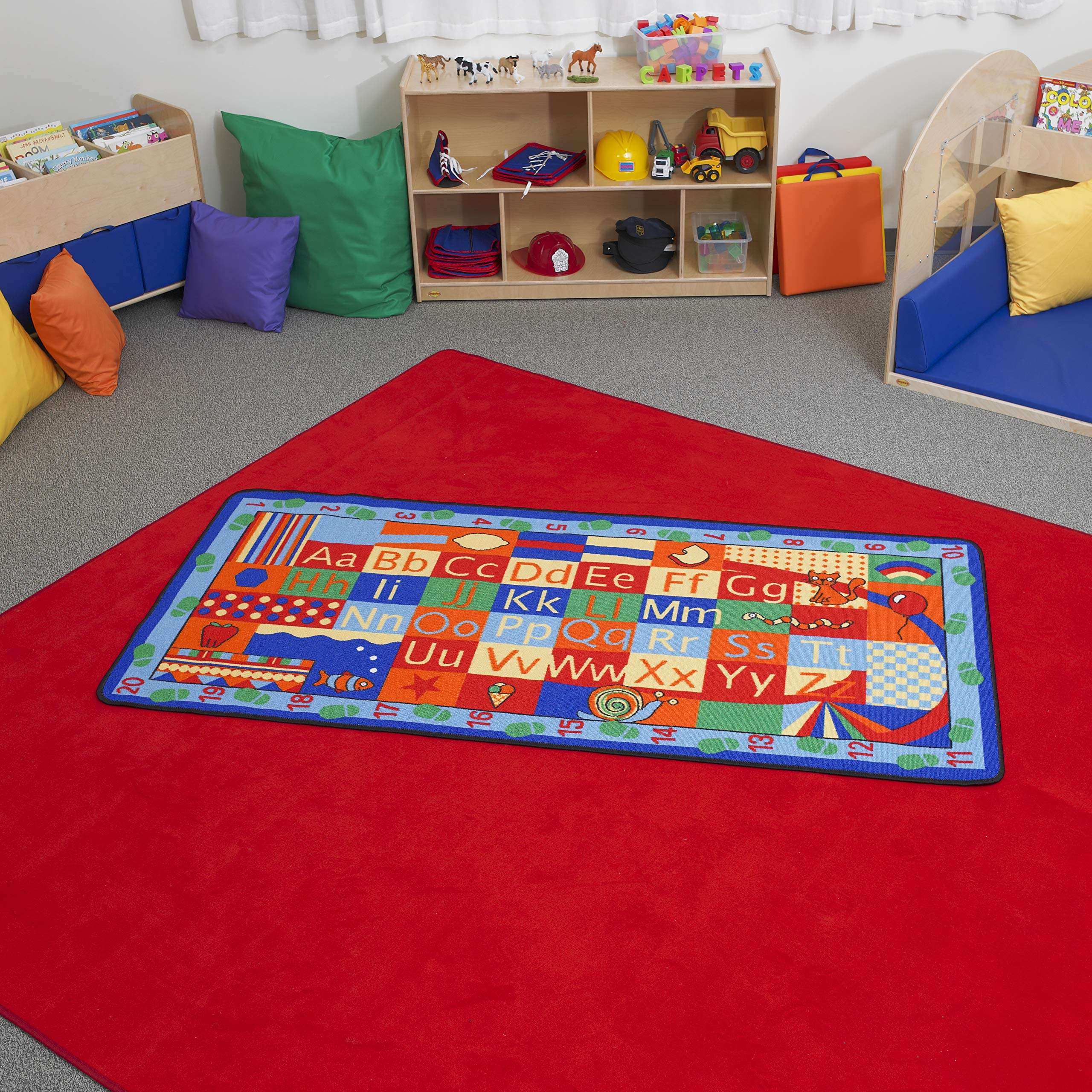 Learning Carpets Alpha Walkabout Play Carpet, 79" x 36" Kids/Baby/Toddler Rugs for Preschool/Daycare, Playroom Décor, Indoor/Outdoor Play Equipment 2