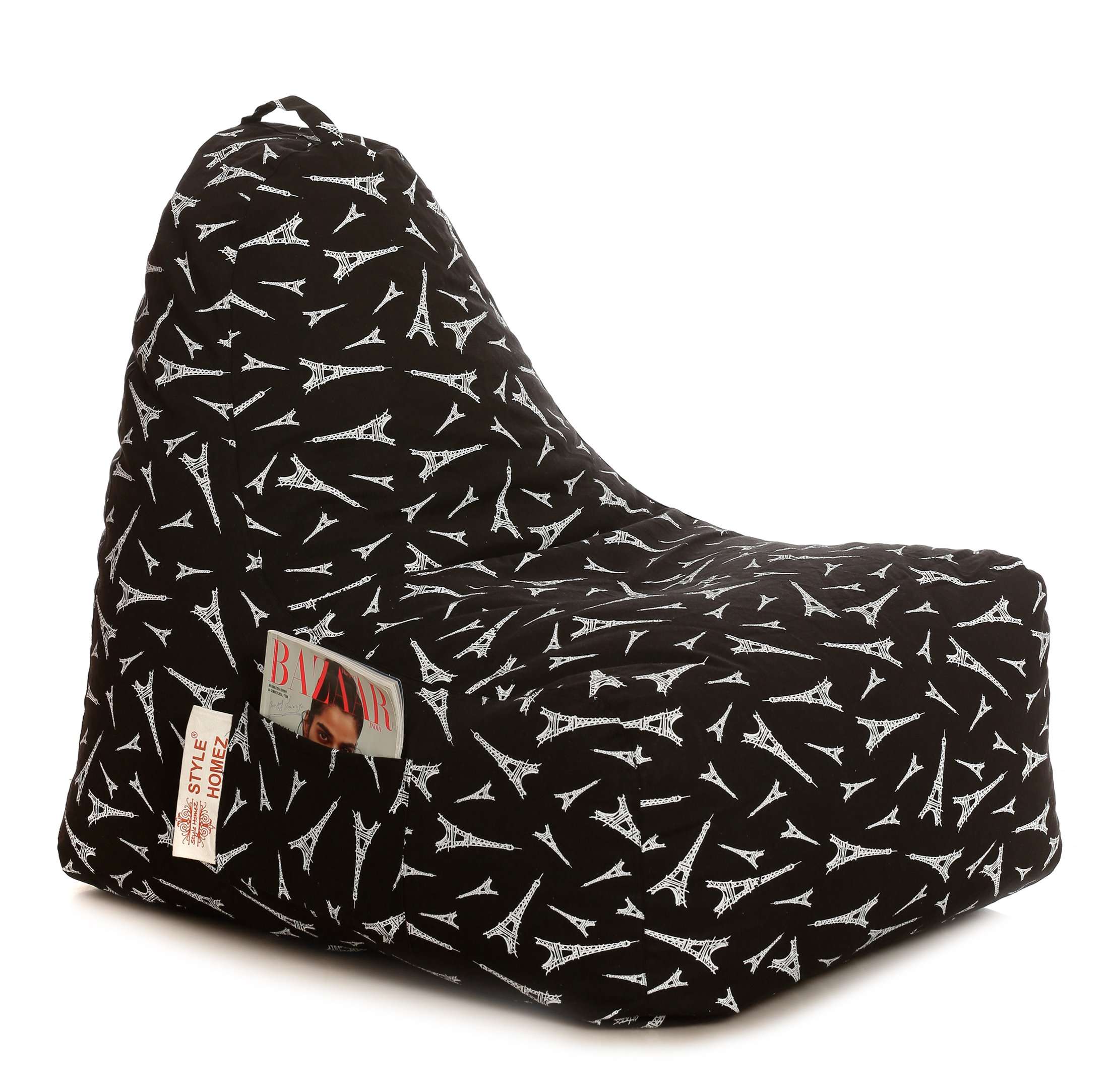 Style Homez Hackey Cotton Canvas Abstract Printed Bean Bag XXL Cover Only 1