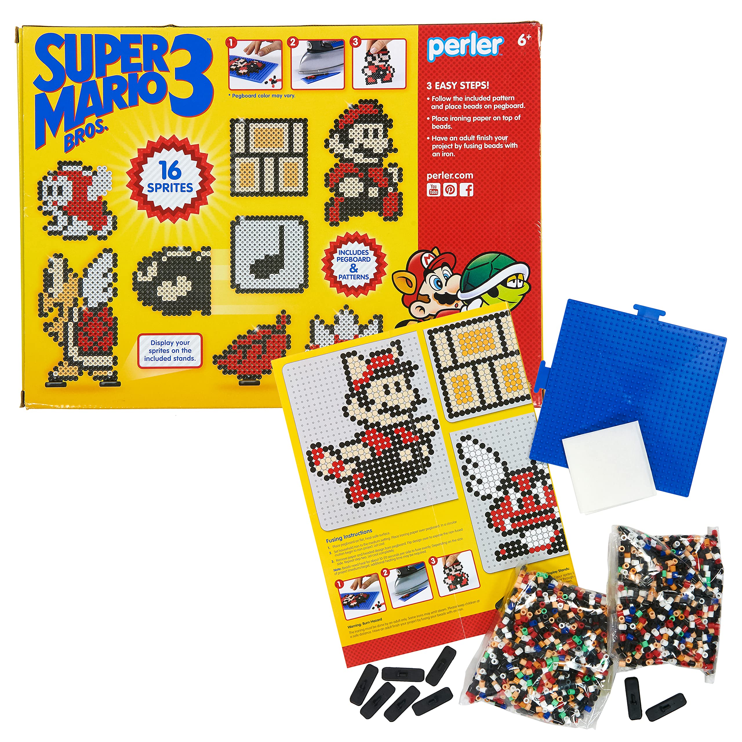 Perler Beads Super Mario Crafts Mega Activity Kit, 4013 pcs 2