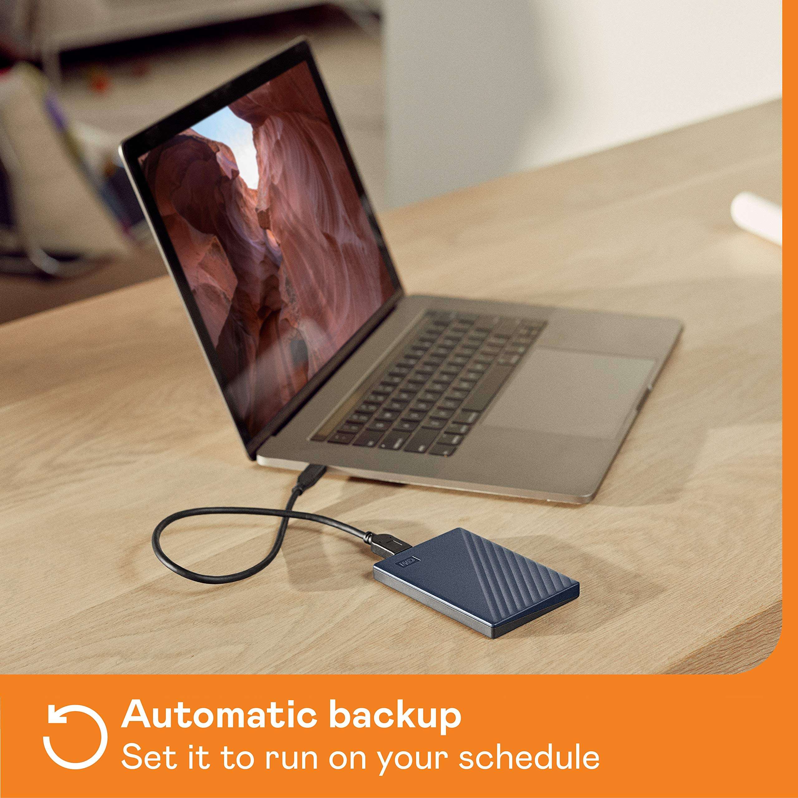 WD My Passport for Mac 2TB External Hard Drive (Mobile Storage, USB-C Enabled, WD Discovery Software, Password Protection, Mac Compatible, Easy to Use) Midnight Blue 5