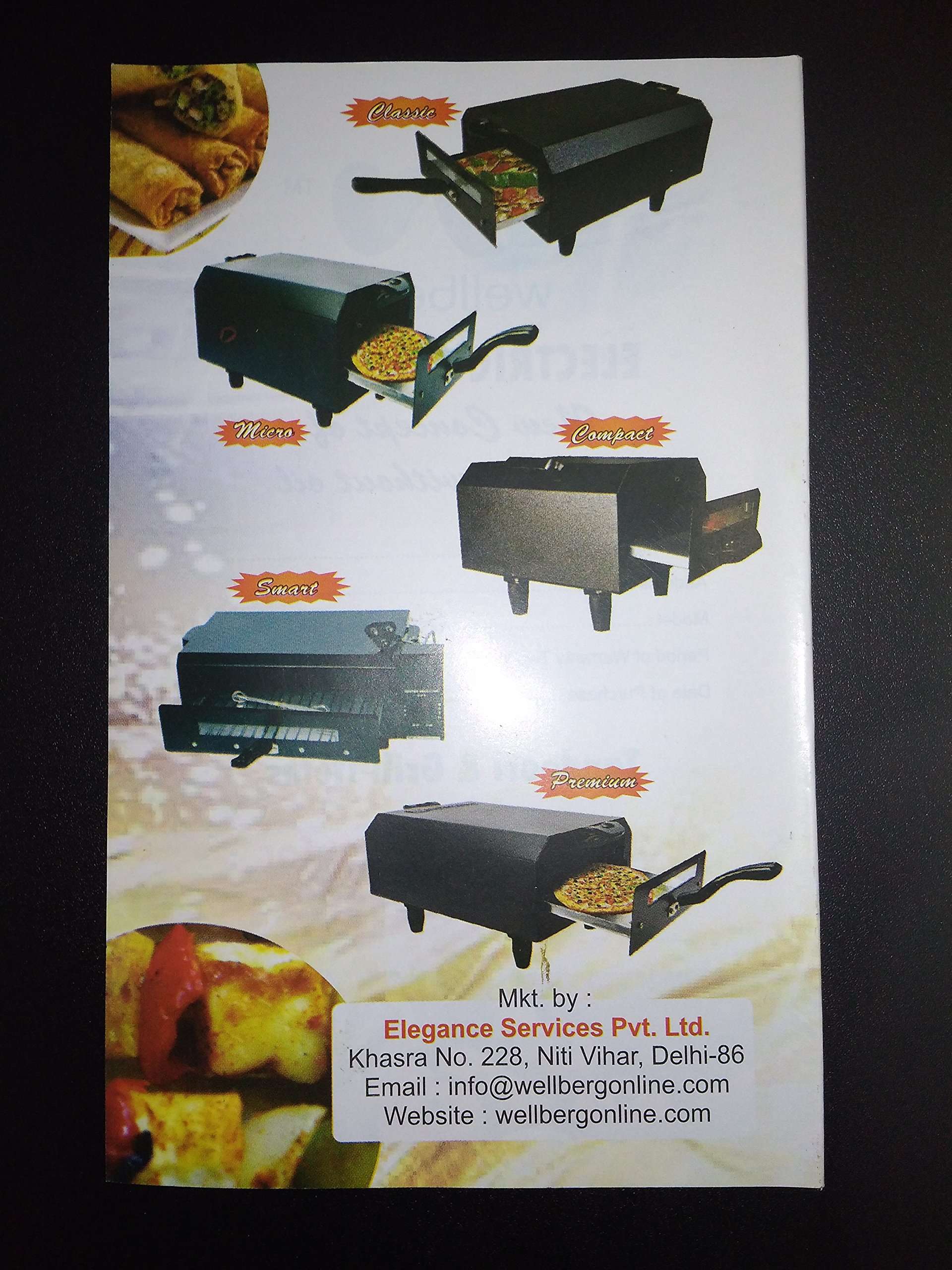 Wellberg Recipe Book for Electric Tandoor with Magic Cloth, 2-Piece, Multi-Color 3