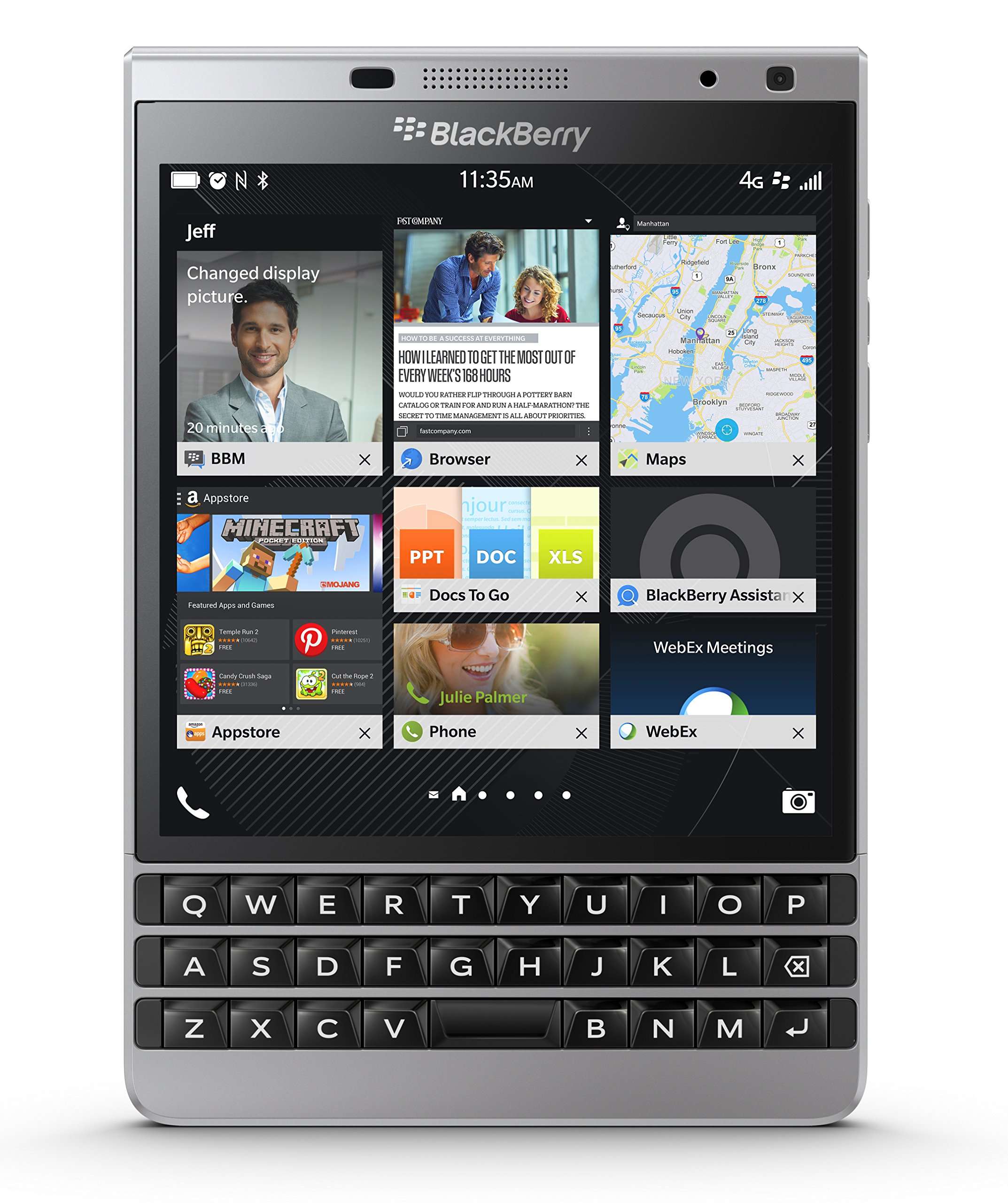 BlackBerry Passport Unlocked Phone - Retail Packaging - Silver 1