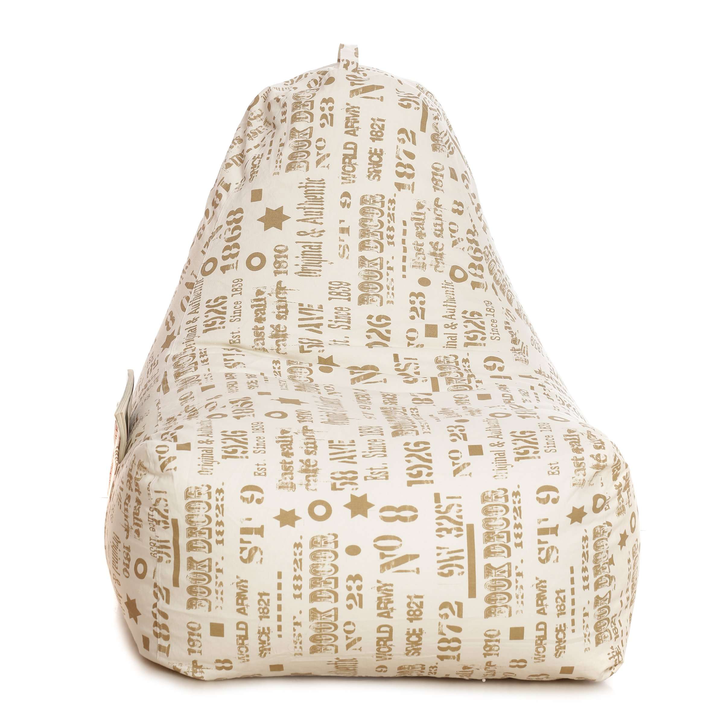 Style Homez Hackey Cotton Canvas Abstract Printed Bean Bag XXL Size Cover Only 4