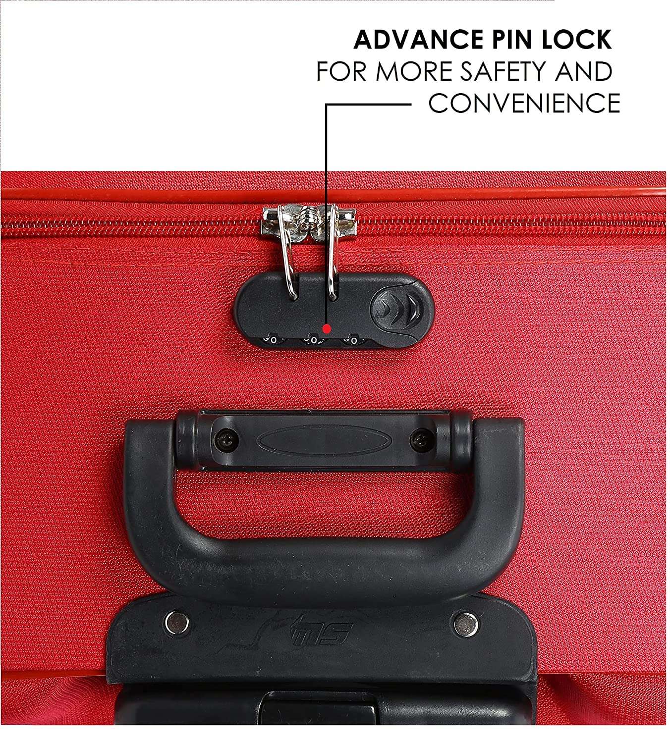 New Jersey Travellers Scottish Model Polyester Soft-Side 55cm Small Cabin 2 Wheels Luggage Trolley Bag with Spinner Wheels (Small, Red Brown) 5