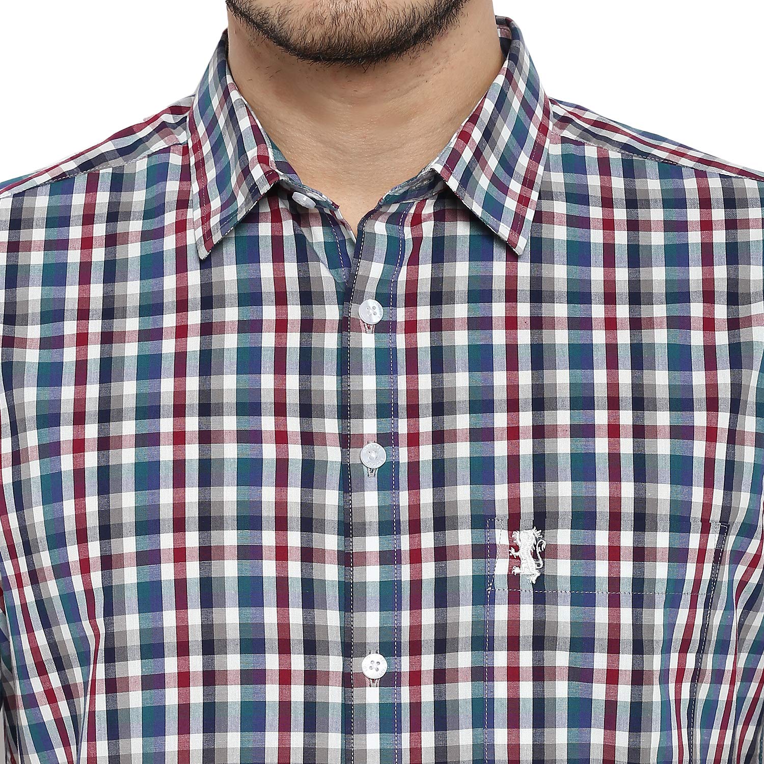 Red Tape Men's Checkered Regular Shirt (RHS0010A_Multicolour 2XL) 6