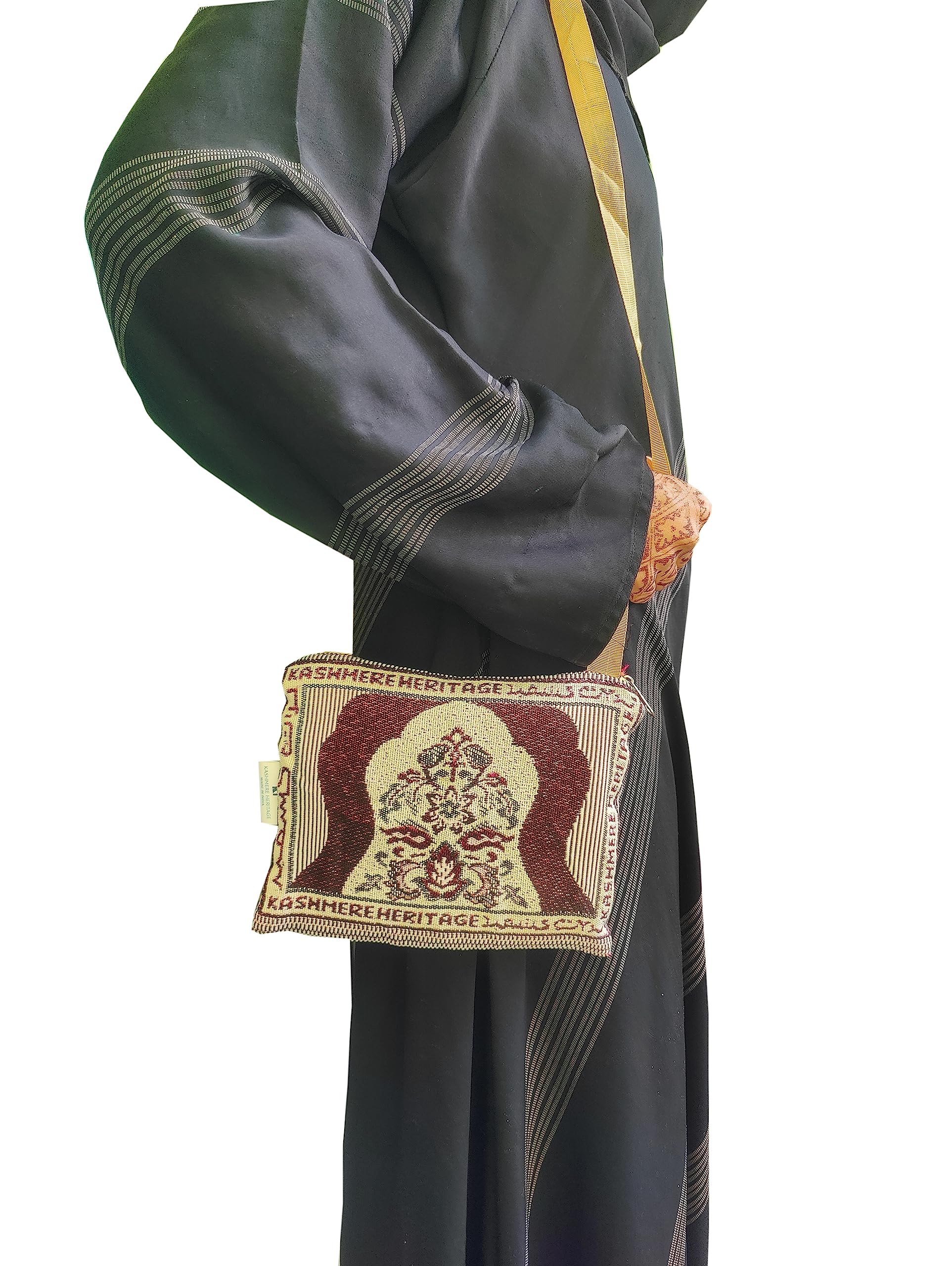 SHAARISH Travel Prayer Mat Cotton with Carry Bag, Safri Janamaz, Pocket Friendly Prayer Mat RED Colour 4