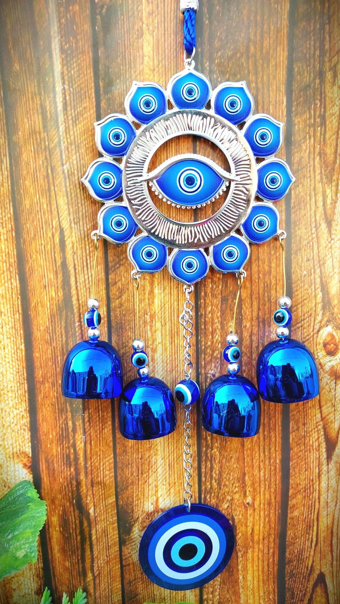 ARTISKRITI Metal Evil Eye Hanging for Home House Main Entrance Door Decoration Nazar Battu for Living Room Decor, Big Size 6
