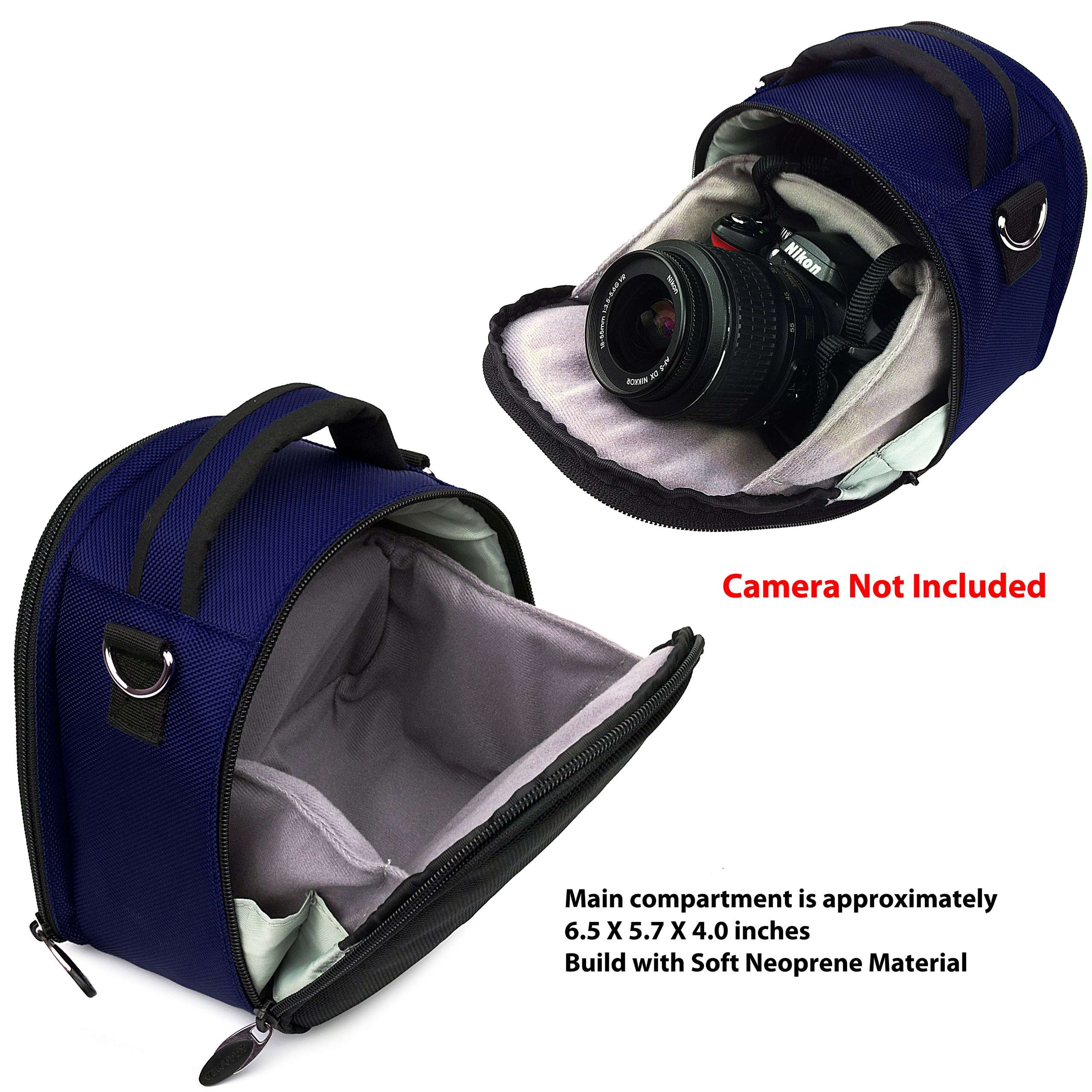 Nylon SLR Bag Blue for Canon Powershot SX150 is, SX160 is, SX40, SX50, SX500 is DSLR Camera 4