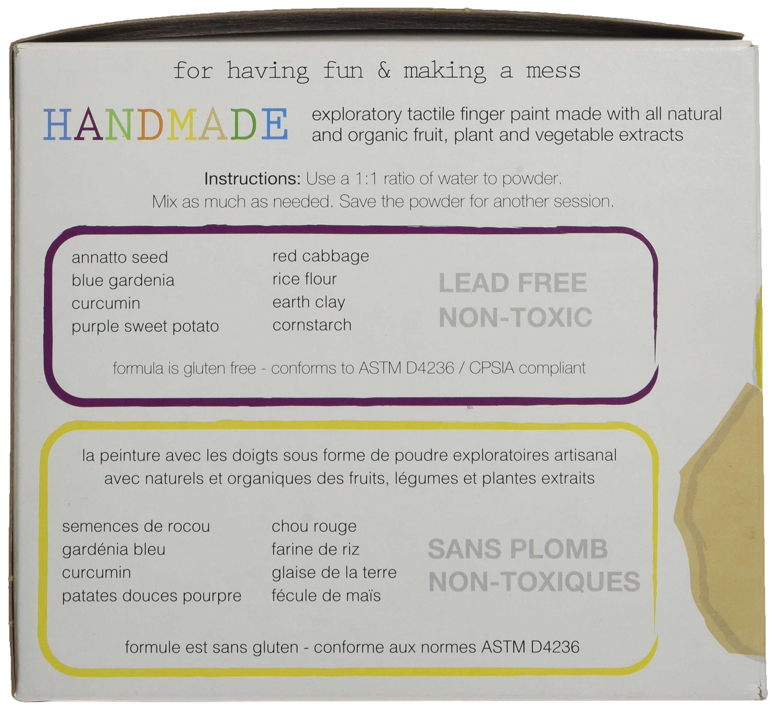 Finger Paint - Eco Kids Non-Toxic Natural Paint - Safe Art Product 5 (4oz) Containers 4