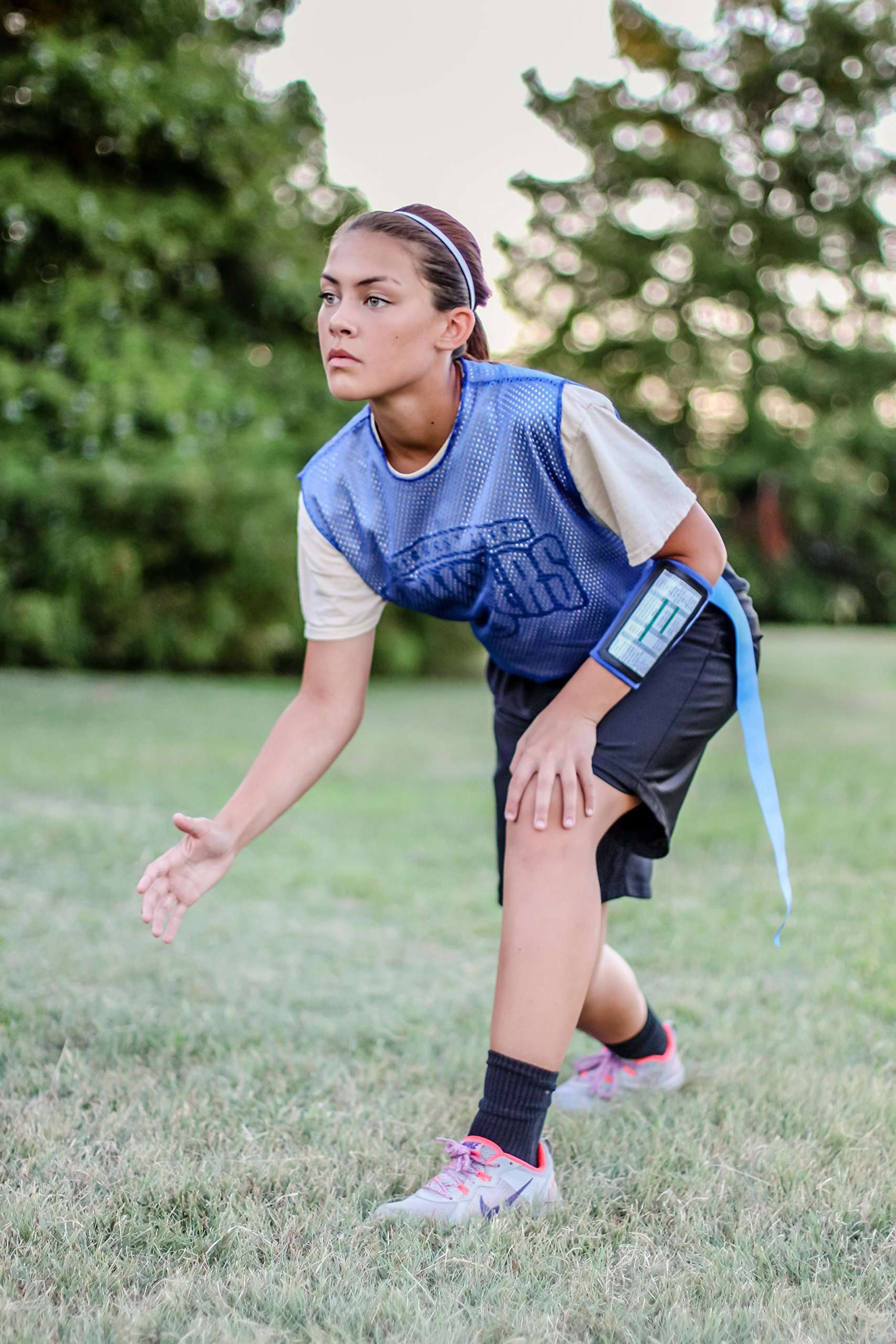 WristCoaches Football Play Wristbands - Youth Quarterback Gear - Wristband Playbook - Softball Wristbands for Signs Red 6