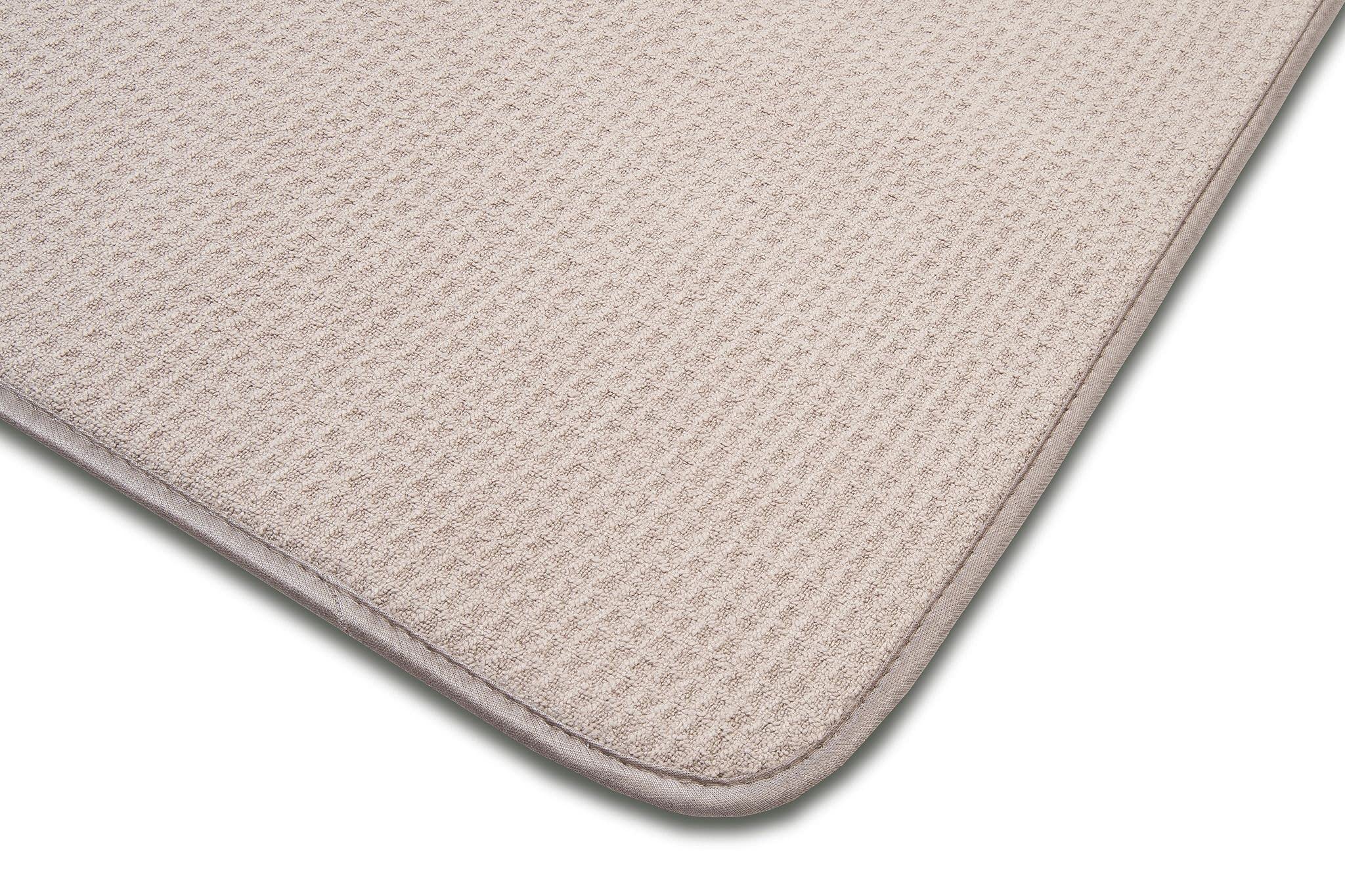 XXL Dish Mat 24" x 17" (LARGEST MAT) Microfiber Dish Drying Mat, Super absorbent by Bellemain (Light Gray) 2