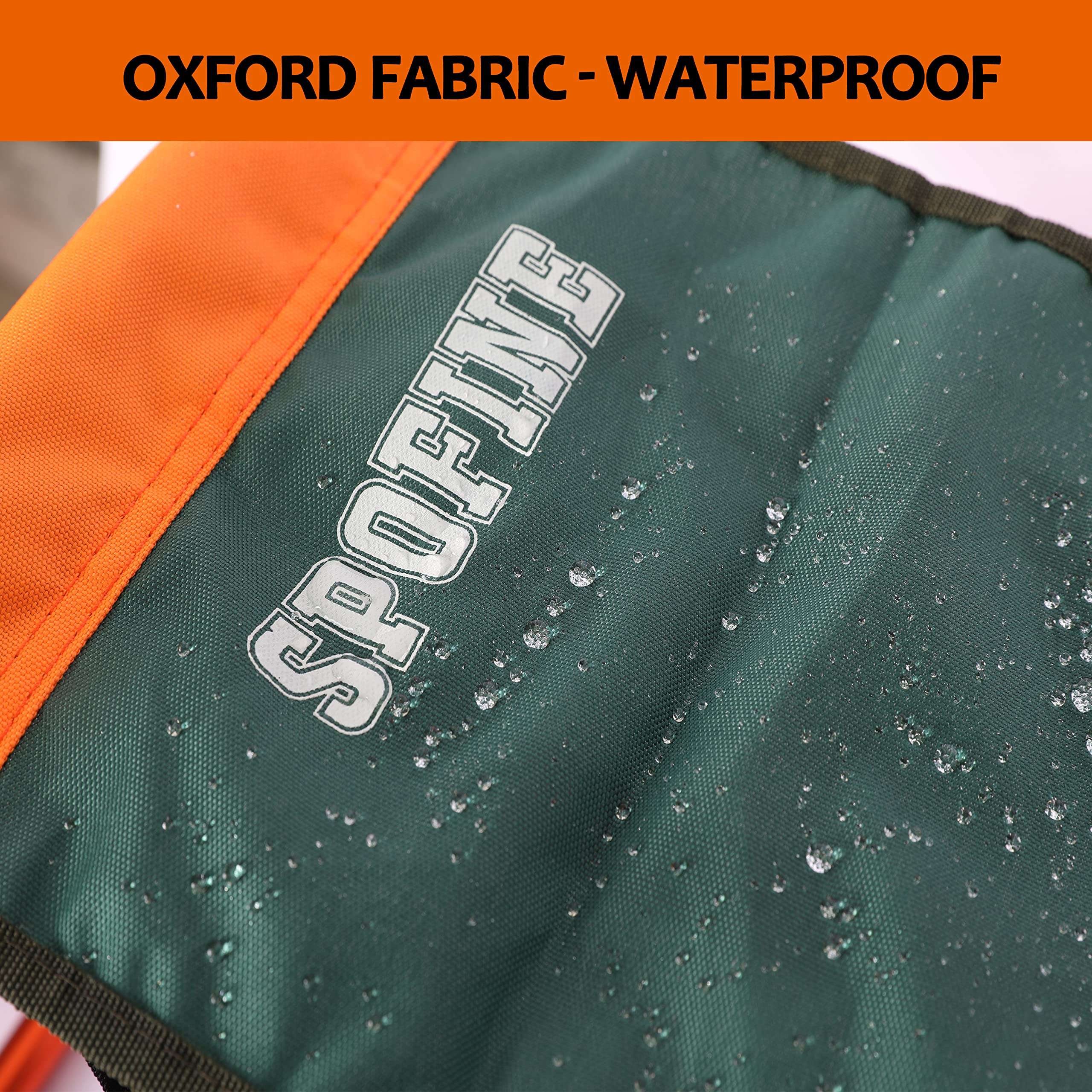 spofine Folding Camping Stool, Sturdy Portable Chair for Adults, Foldable Stool for Fishing, Hunting, Travel, Backpack(Size：XL) 4