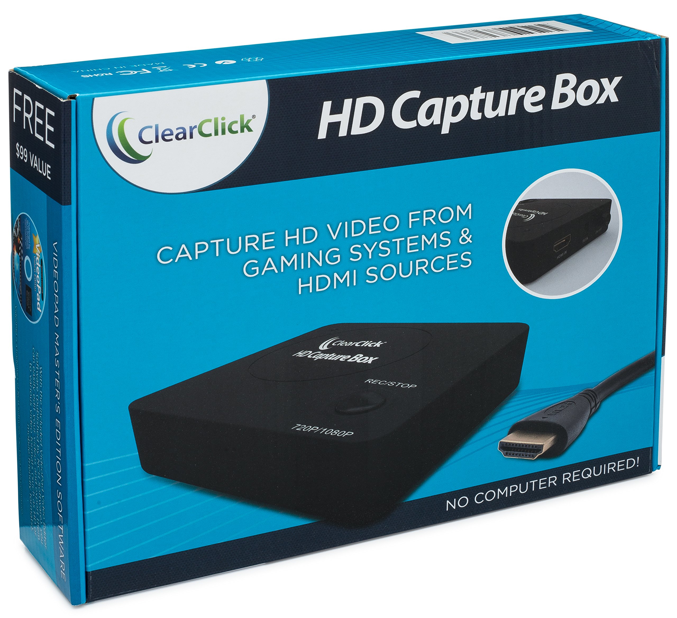 ClearClick HD Capture Box - Capture Video from Gaming Devices & HDMI Sources (No Computer Required) 5