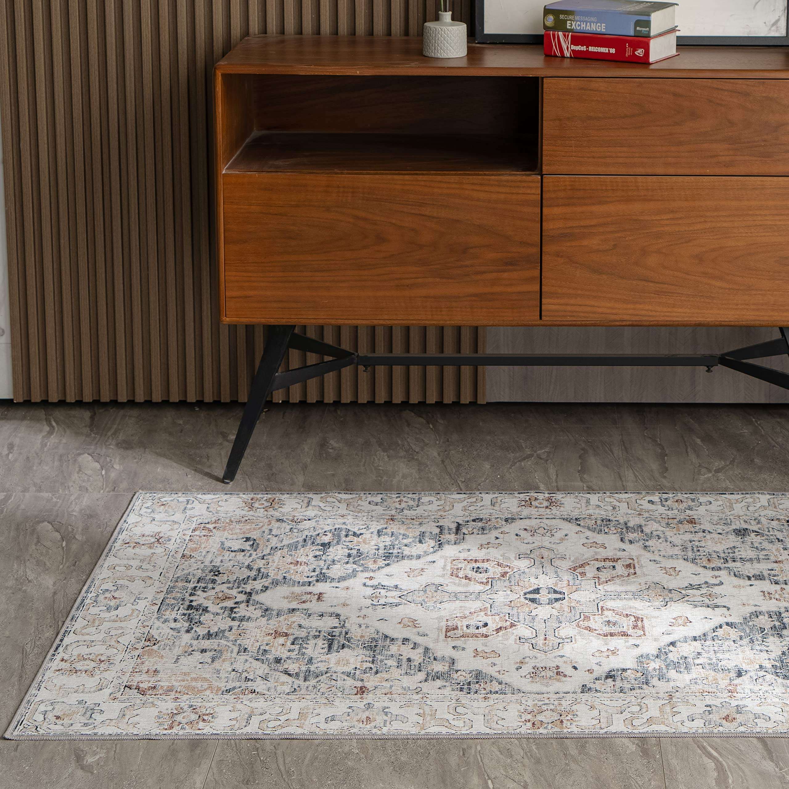 Syalife Washable Area RugSP-USI003-46FG03GY 5