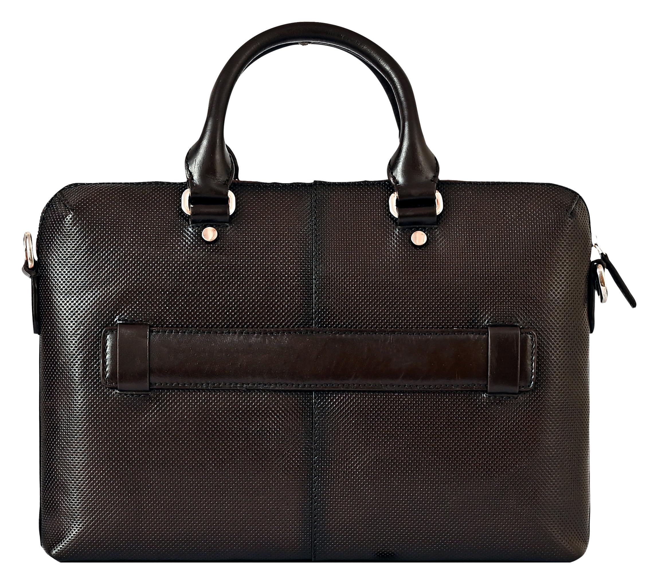 eske Indulf 13" Genuine Leather Laptop/Macbook Bag for Men, Women | Office Bag | Laptop Messenger Bag with Shoulder Strap | Spacious Compartment | Water Resistant 4