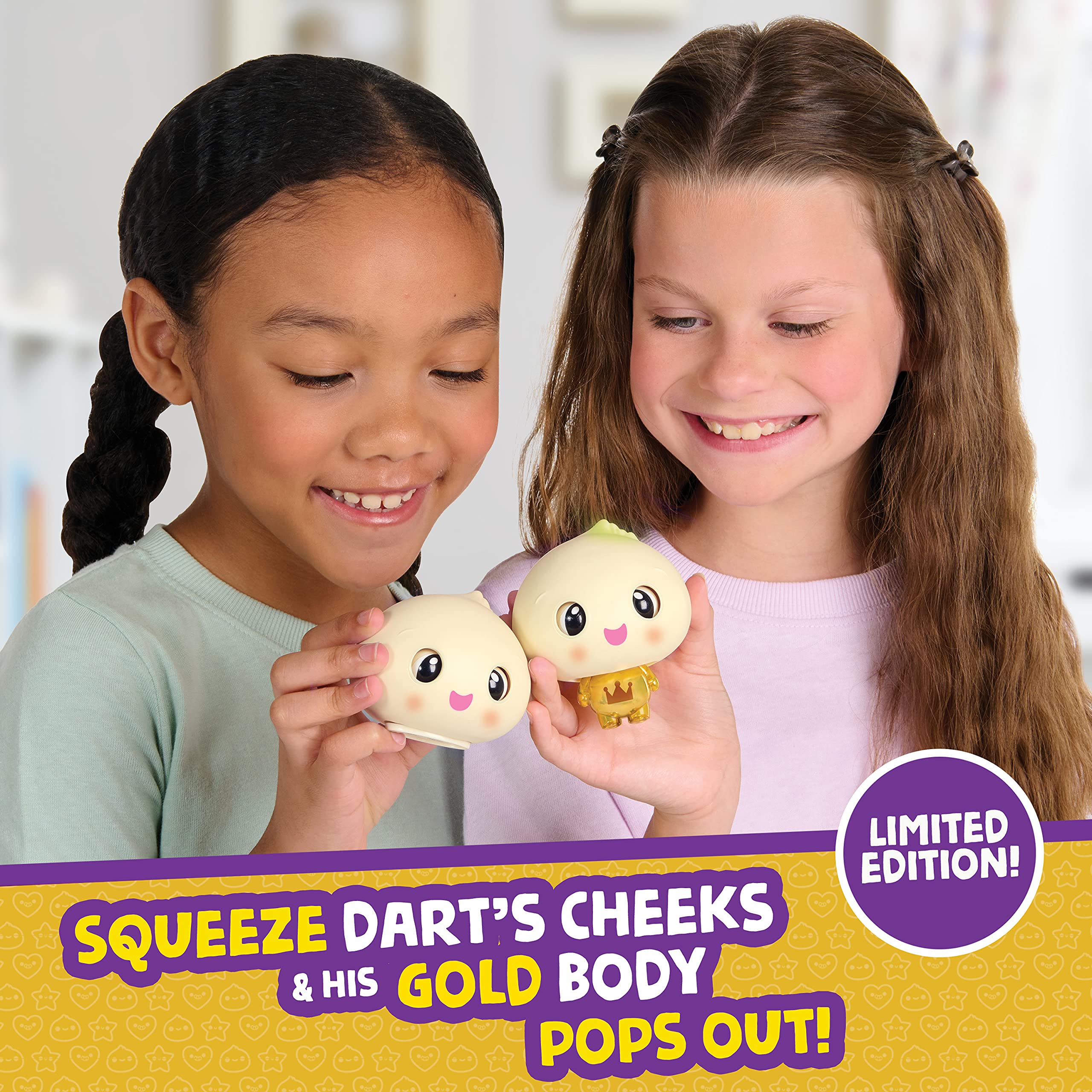 My Squishy Little Golden Dumpling – Interactive Doll Collectible with Accessories – Dart (Gold) 2