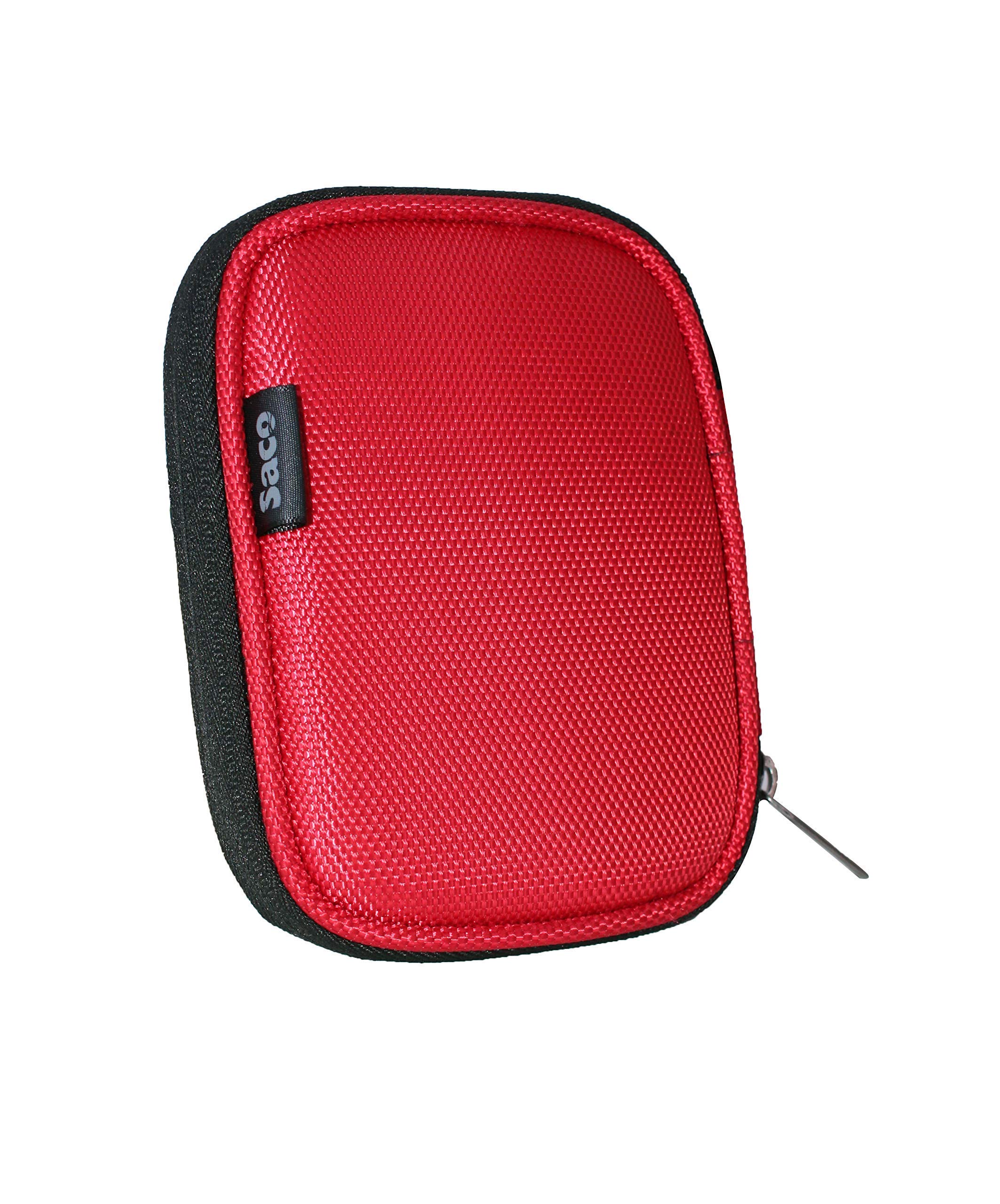 Saco External Hard Disk Protector Pouch Cover for Sony 1TB External Hard Drive - (Red) 1