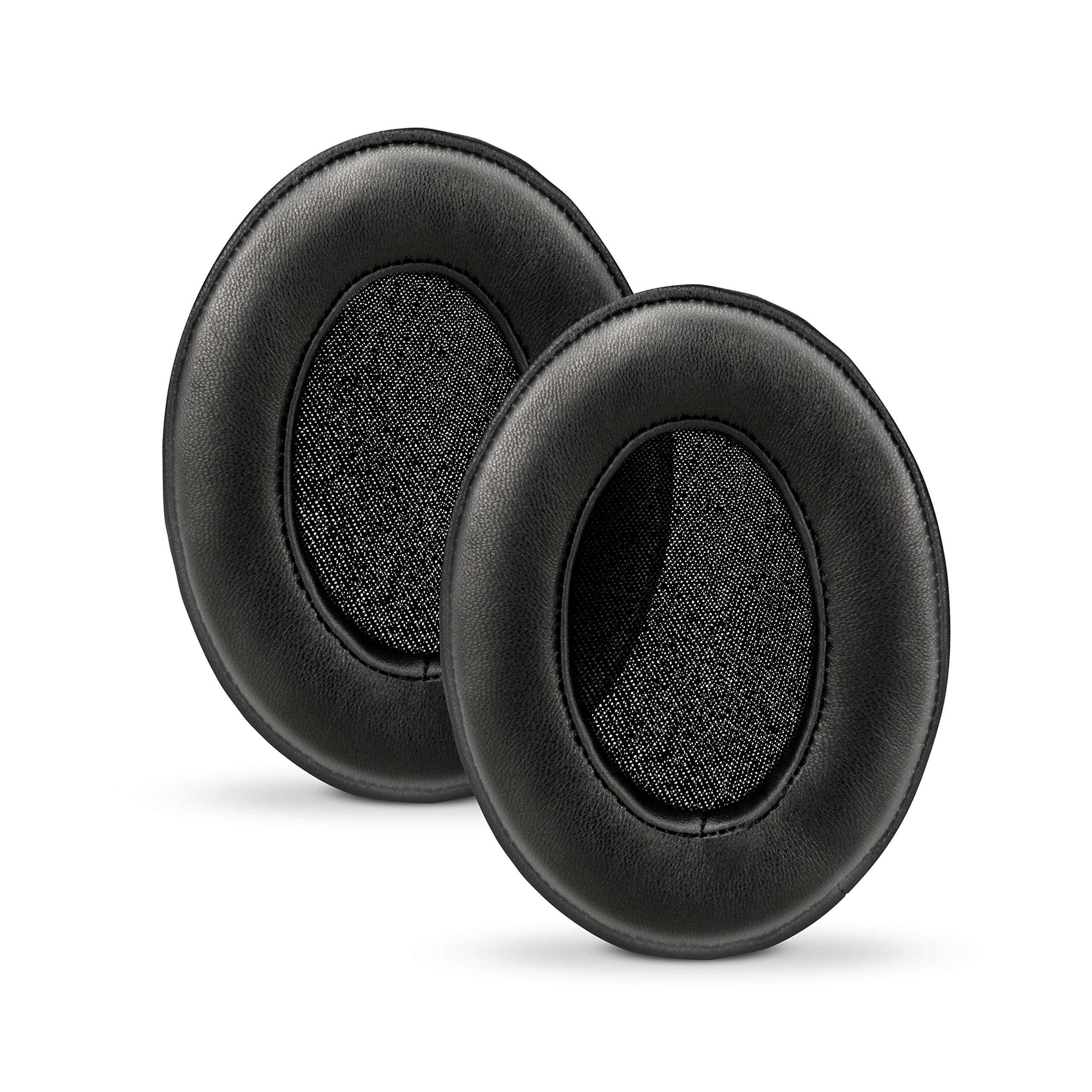 Brainwavz Sheepskin Ear Pads for ATH M50X, M50XBT, M40X, HyperX, SHURE, Turtle Beach, AKG, ATH, Philips, JBL, Fostex Replacement Memory Foam Earpads & Fits Many Headphones (See List), Leather Oval 1