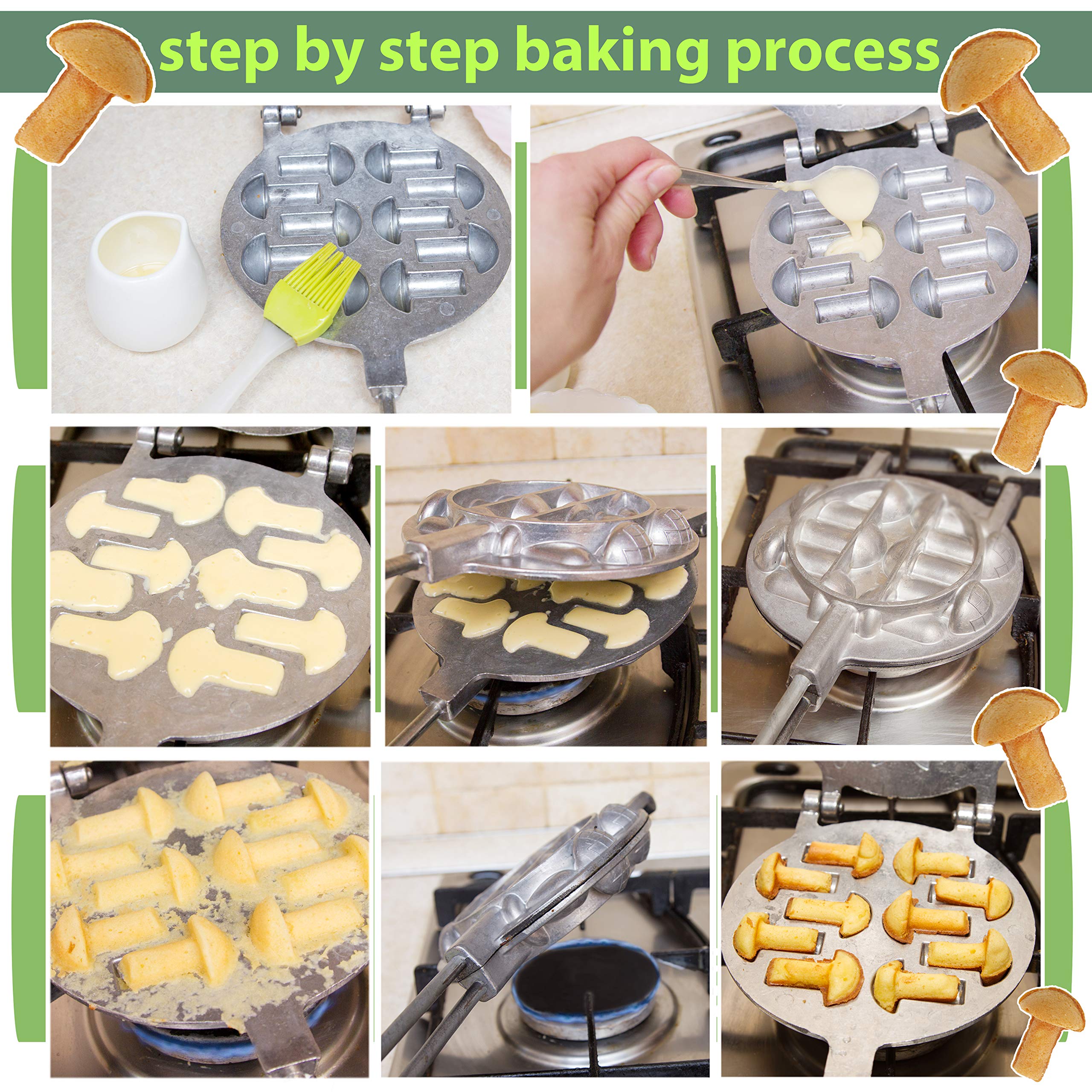 Sweet Pastry Maker - Cookie Mold Mushrooms -Baker Ukrainian form for baking by PetriStor 4