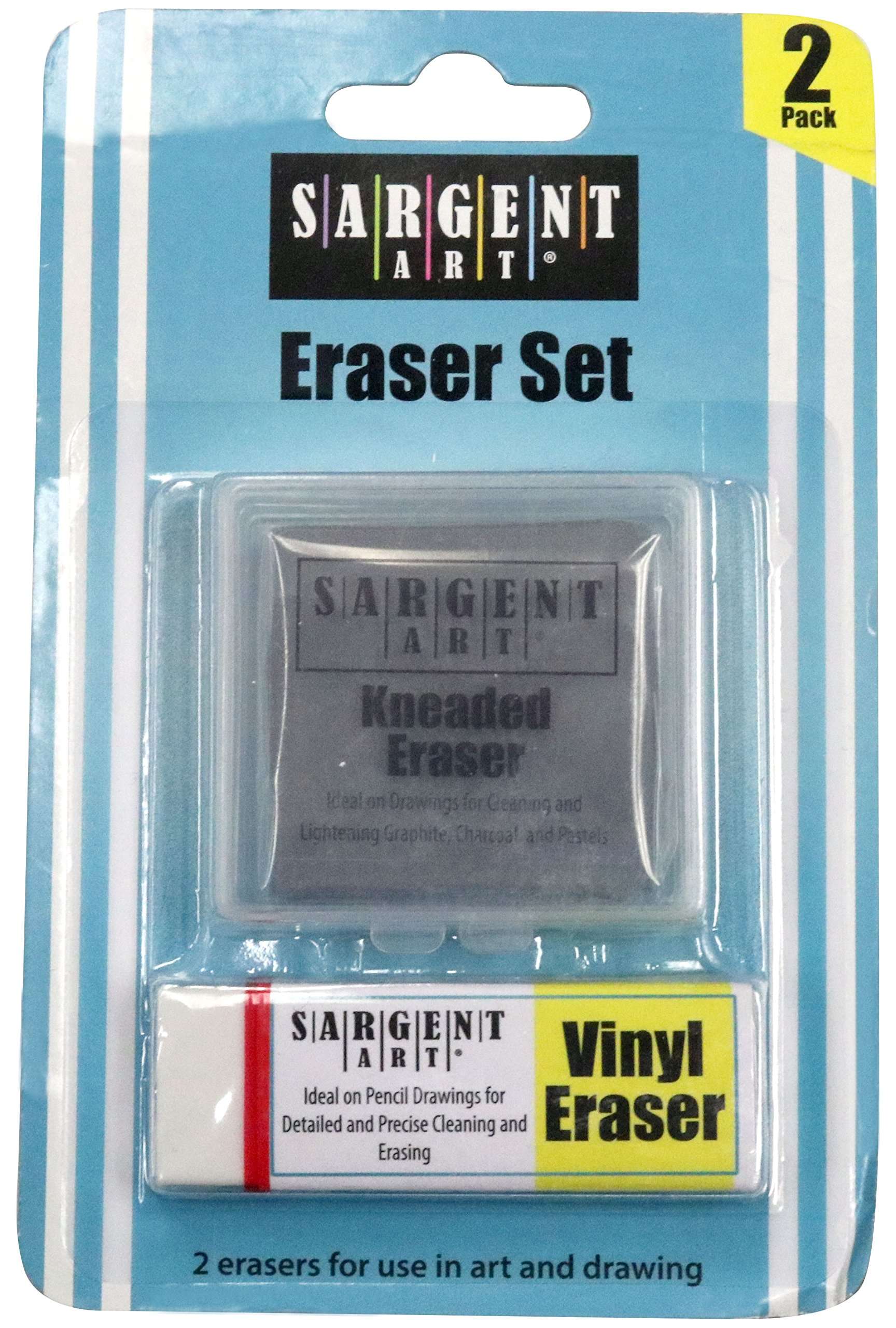 Sargent Art 36-0009 Set Kneaded Eraser & Vinyl Eraser (2 Pack) , White 2