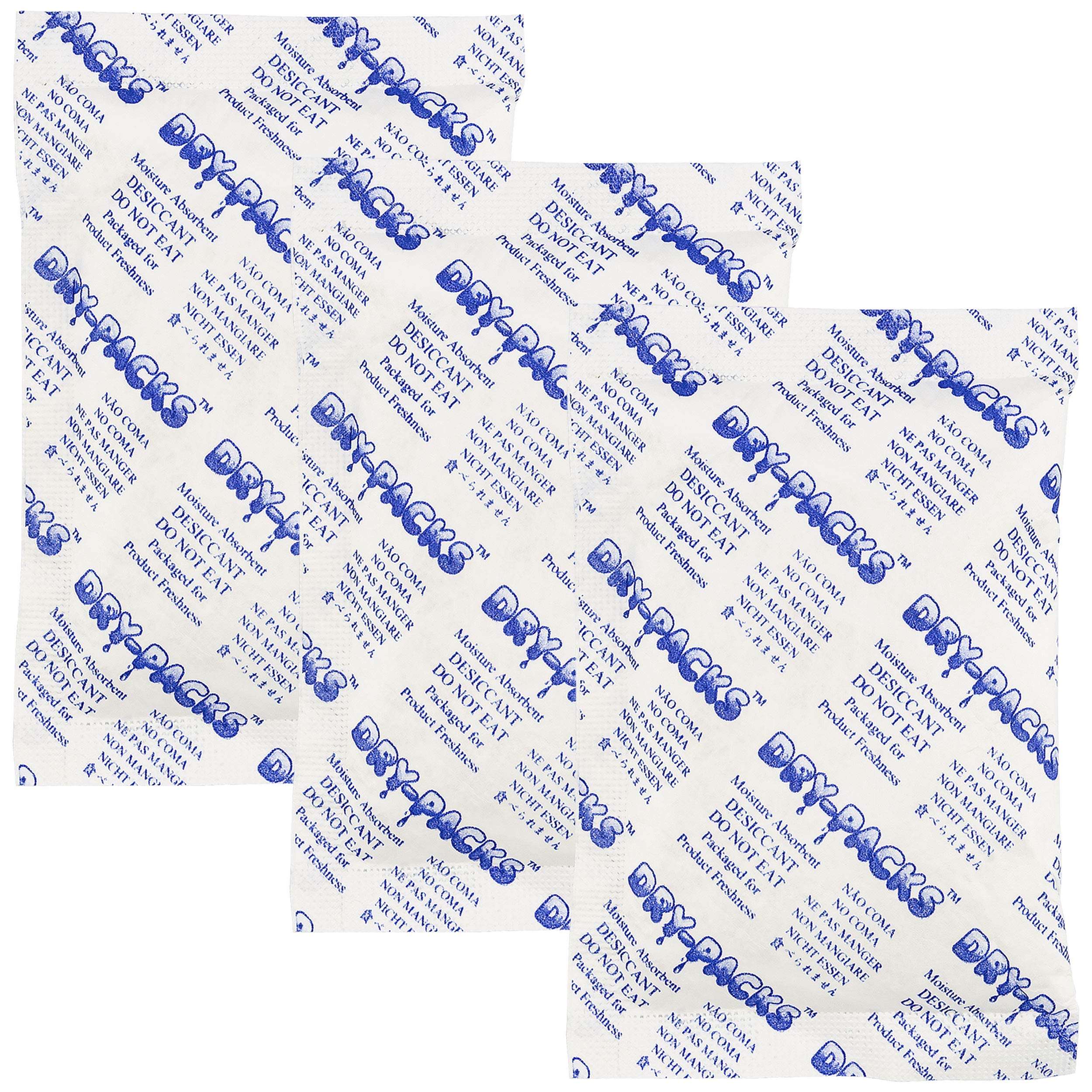 Dry-Packs Absorbent Industries Silica Gel in Tyvek Rechargeable Dehumidifier Absorbs Moisture 56 Gram 30PK 1