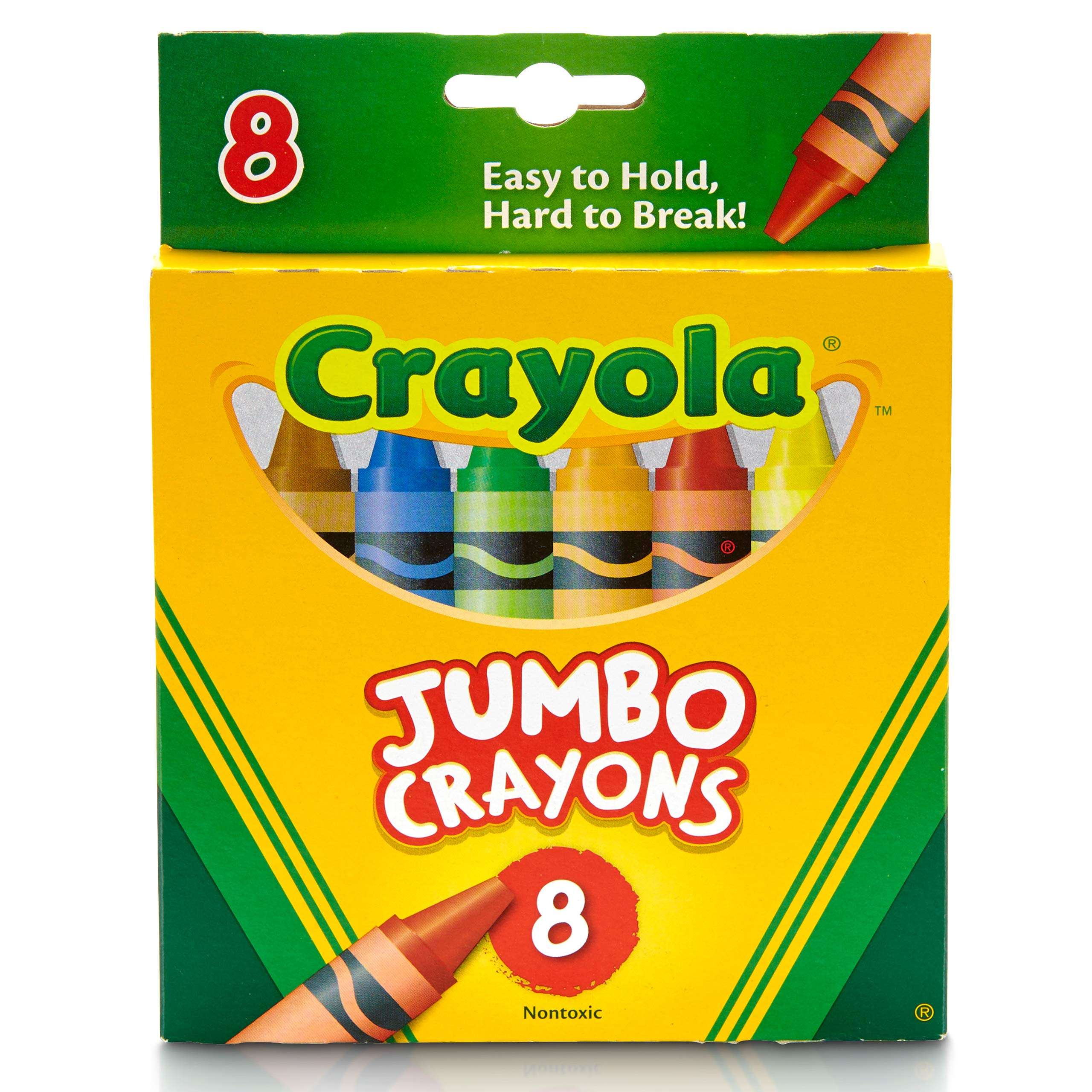 CRAYOLA Jumbo Crayons - 8 Ct, Pack of 1, Assorted 5