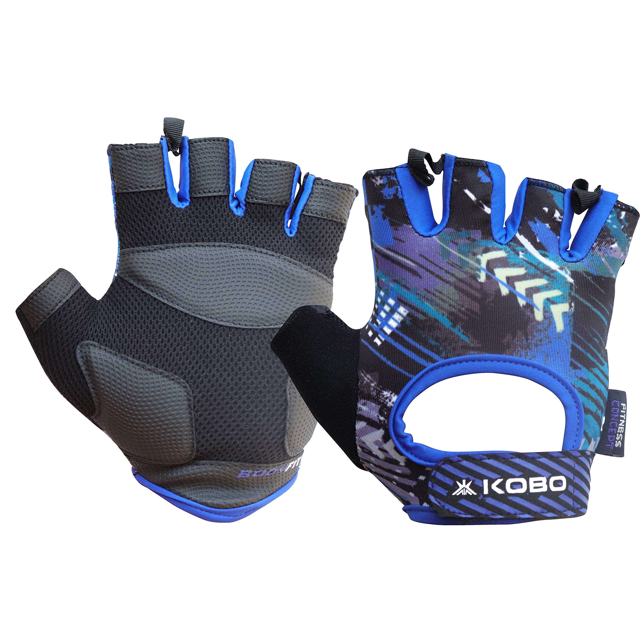 Kobo WTG-35-MEDIUM Weight Lifting Gym Gloves with Anti Slip Grip Support for Good Grip Hand Protector Ideal for Weightlifting, Crossfit Training, Fitness, Pull Ups, Medium 1