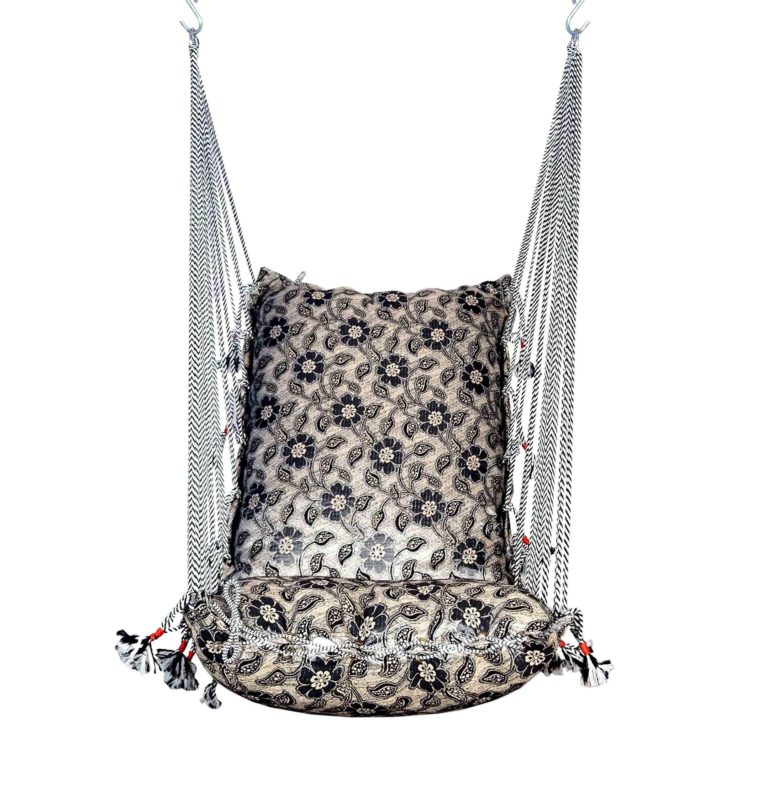 Kkriya Home Décor Swing for Adult |Home| Balcony |Jhula for Garden Single Seater(Completely Washable ) 3