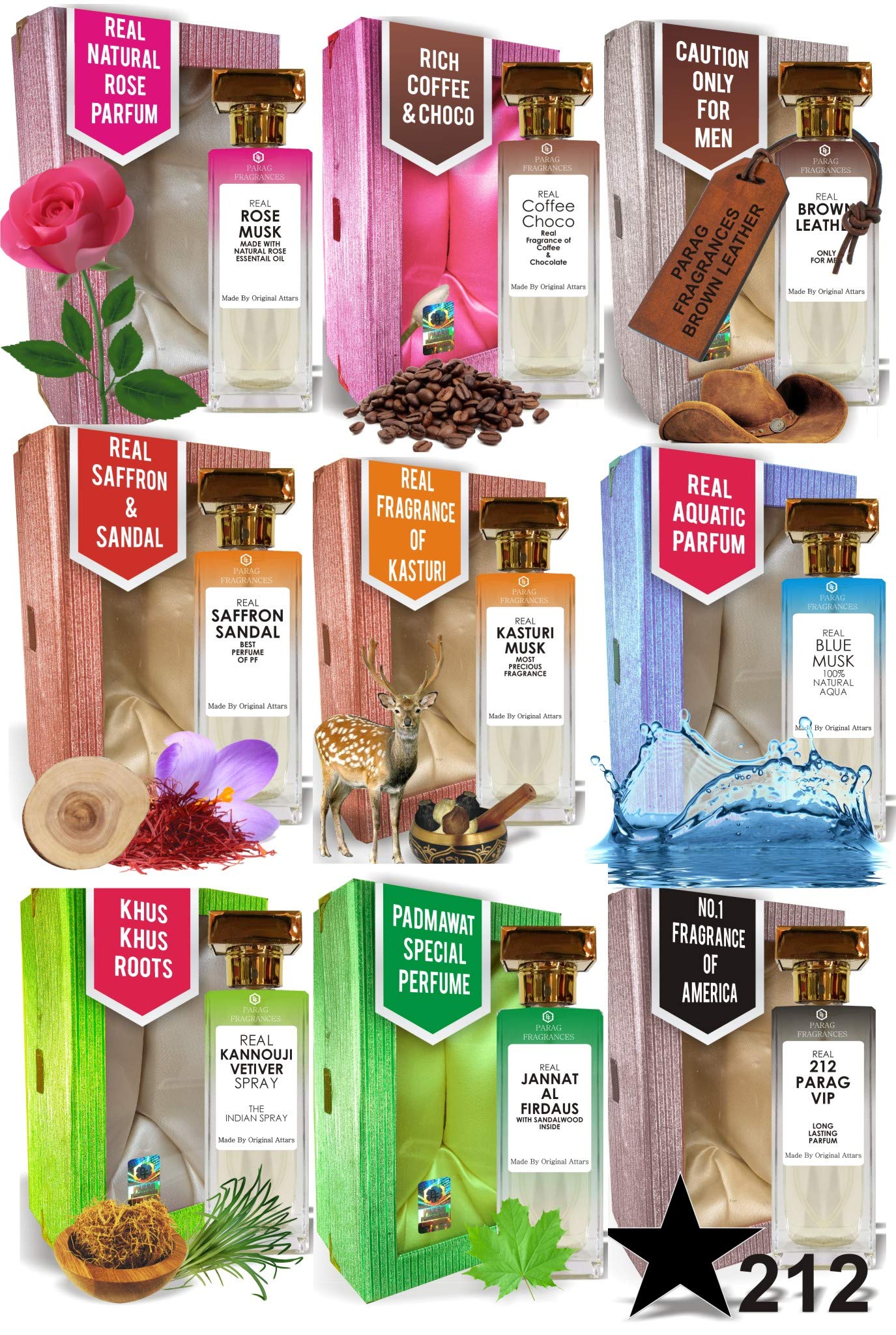 Parag Fragrances Gold Sandal And Silver Oudh Attar Perfume Each 60ml (Made From Attars For Staying Long on Clothes) Natural Spray Perfume Attar For Men/Unisex (Contain Aqua & Denat Alcohol) 4