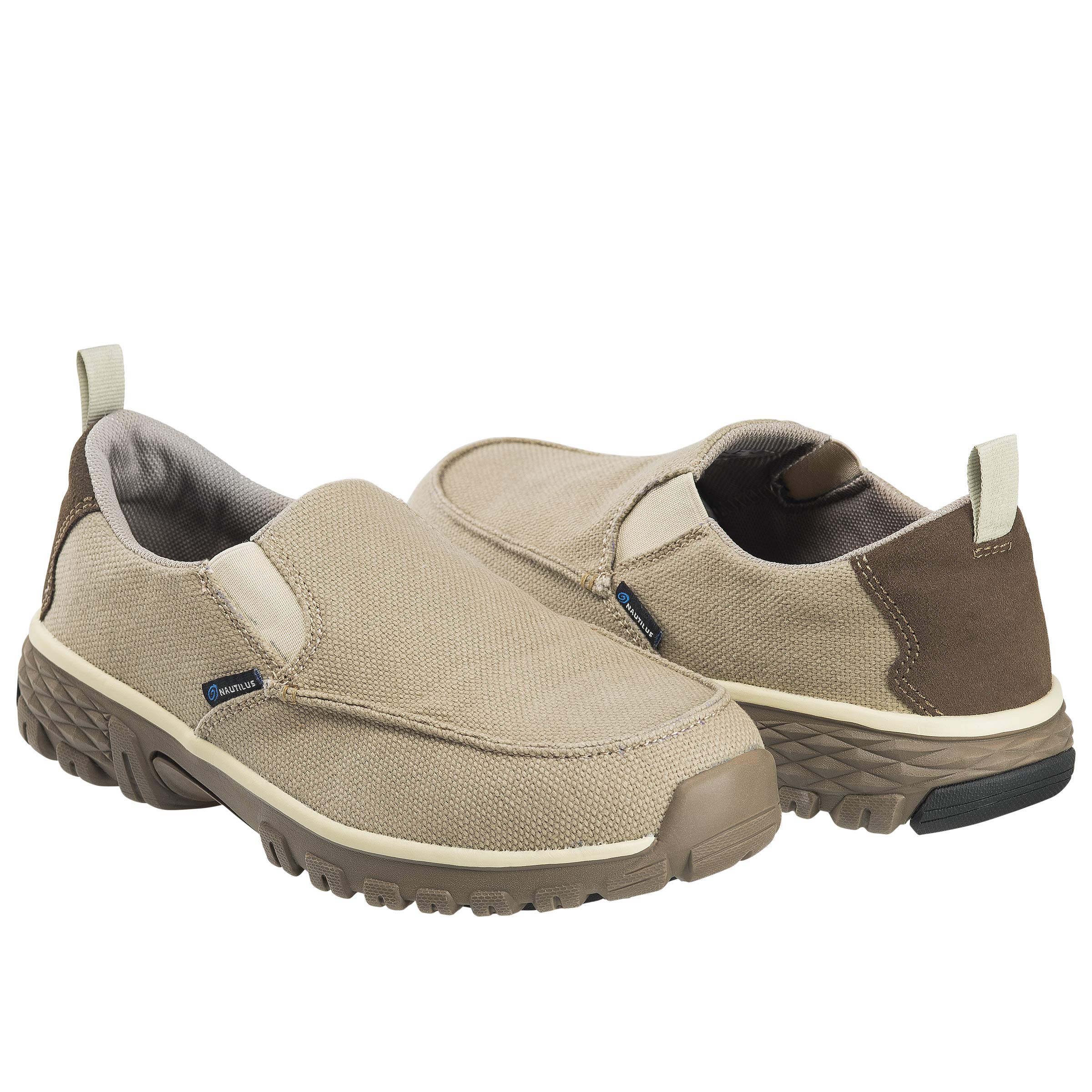 Nautilus Safety Footwear Breeze N1610 Men's Alloy Toe EH Slip-On Work Shoes, 8.5 M