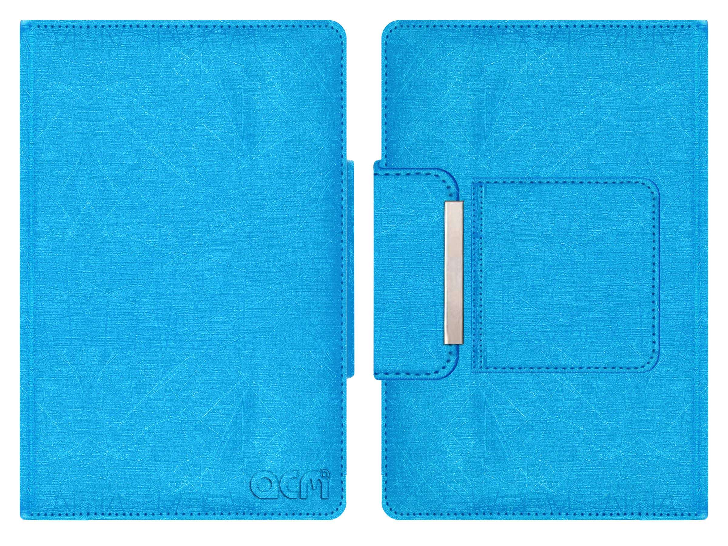 ACM Bluetooth Keyboard Case Compatible with Iball Slide Wq32 Tablet Flip Cover Stand Study Gaming Blue 5