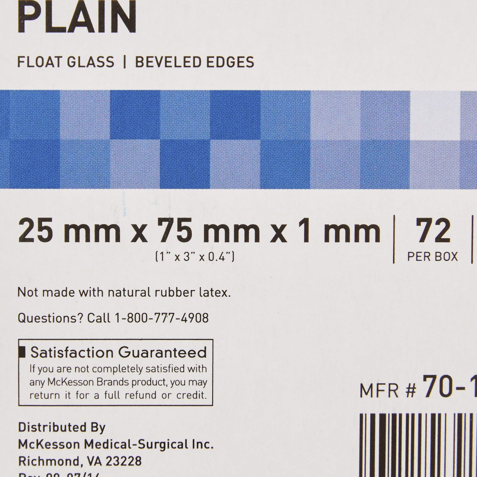 McKesson 70-101PMCK Microscope Slide 25 x 75 x 1 mm Plain (Pack of 72) 4