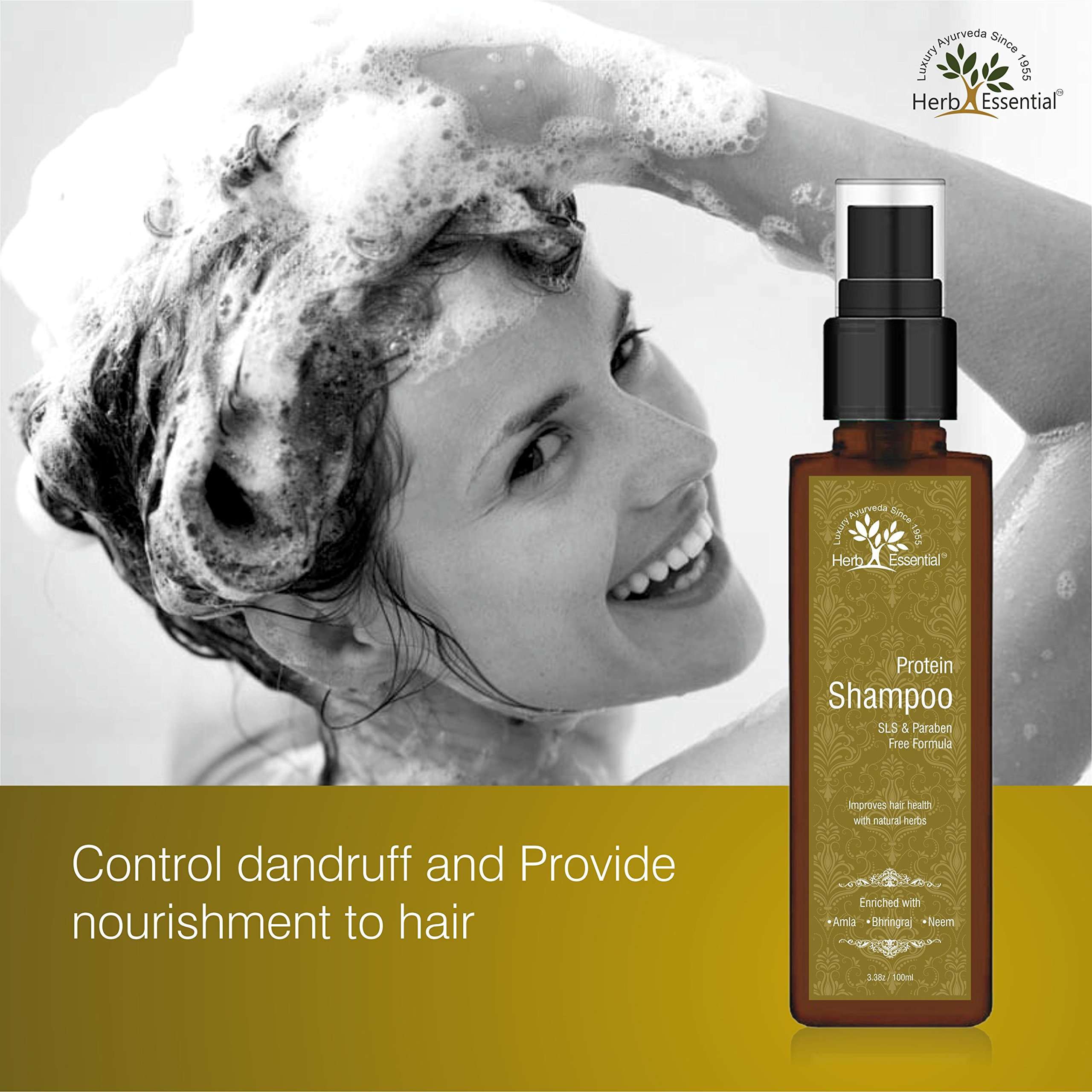Herb Essential Protien Shampoo, 100 Ml 4