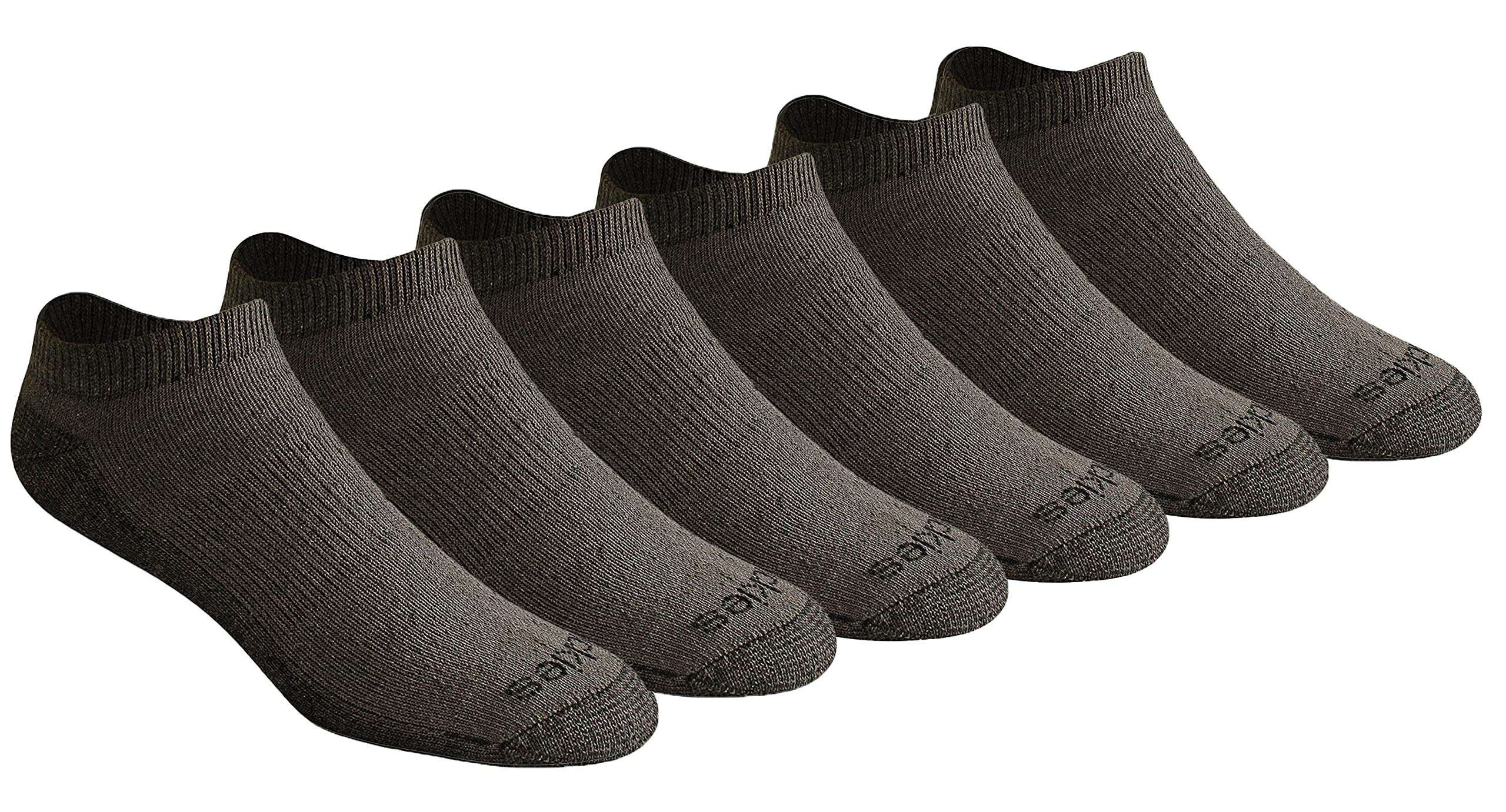 Dickies Men's Dri-tech Moisture Control No Show Socks (6 & 12 Pairs), Charcoal (6 Pairs), Shoe Size: 6-12 1