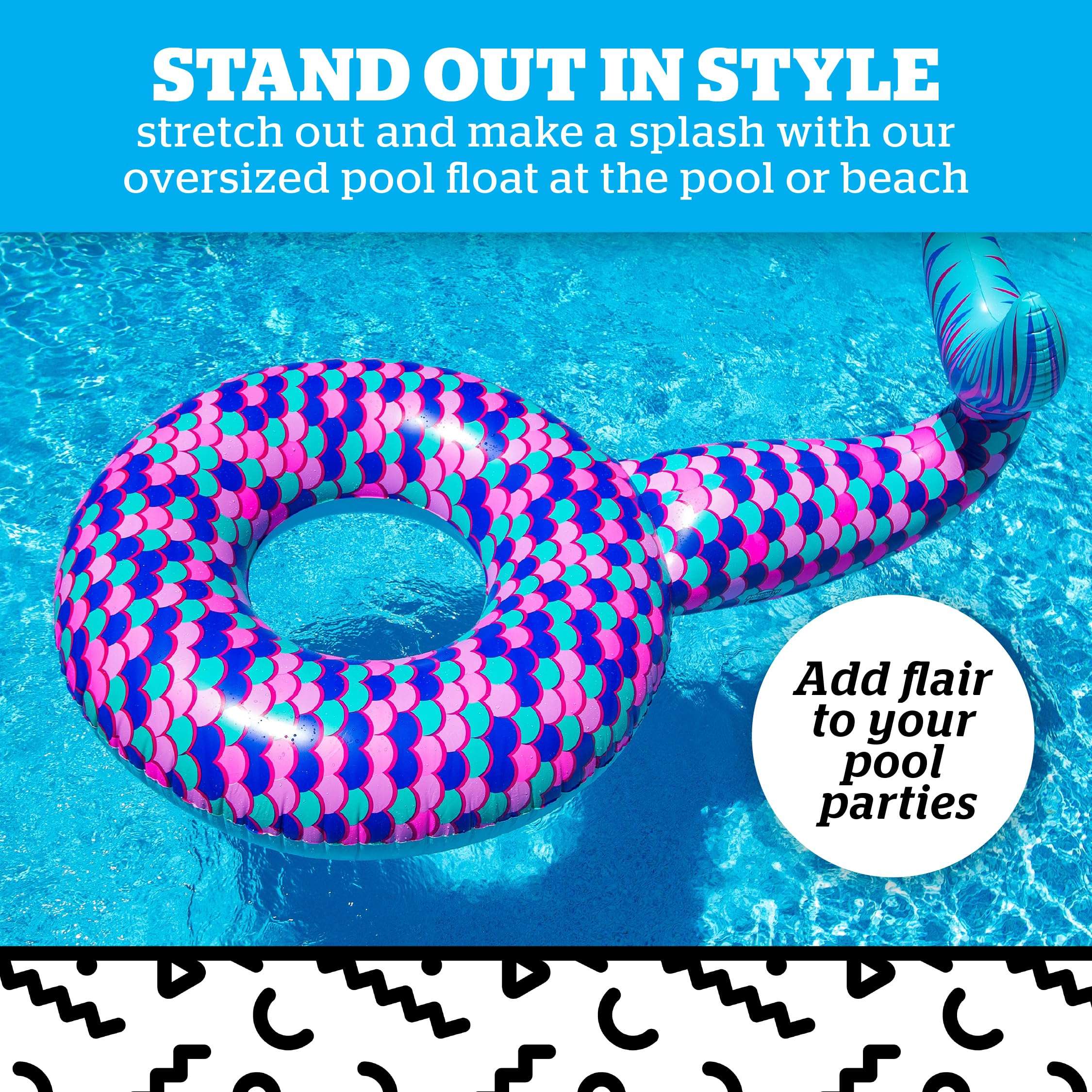 BigMouth Inc Giant Mermaid Tail Pool Float 3