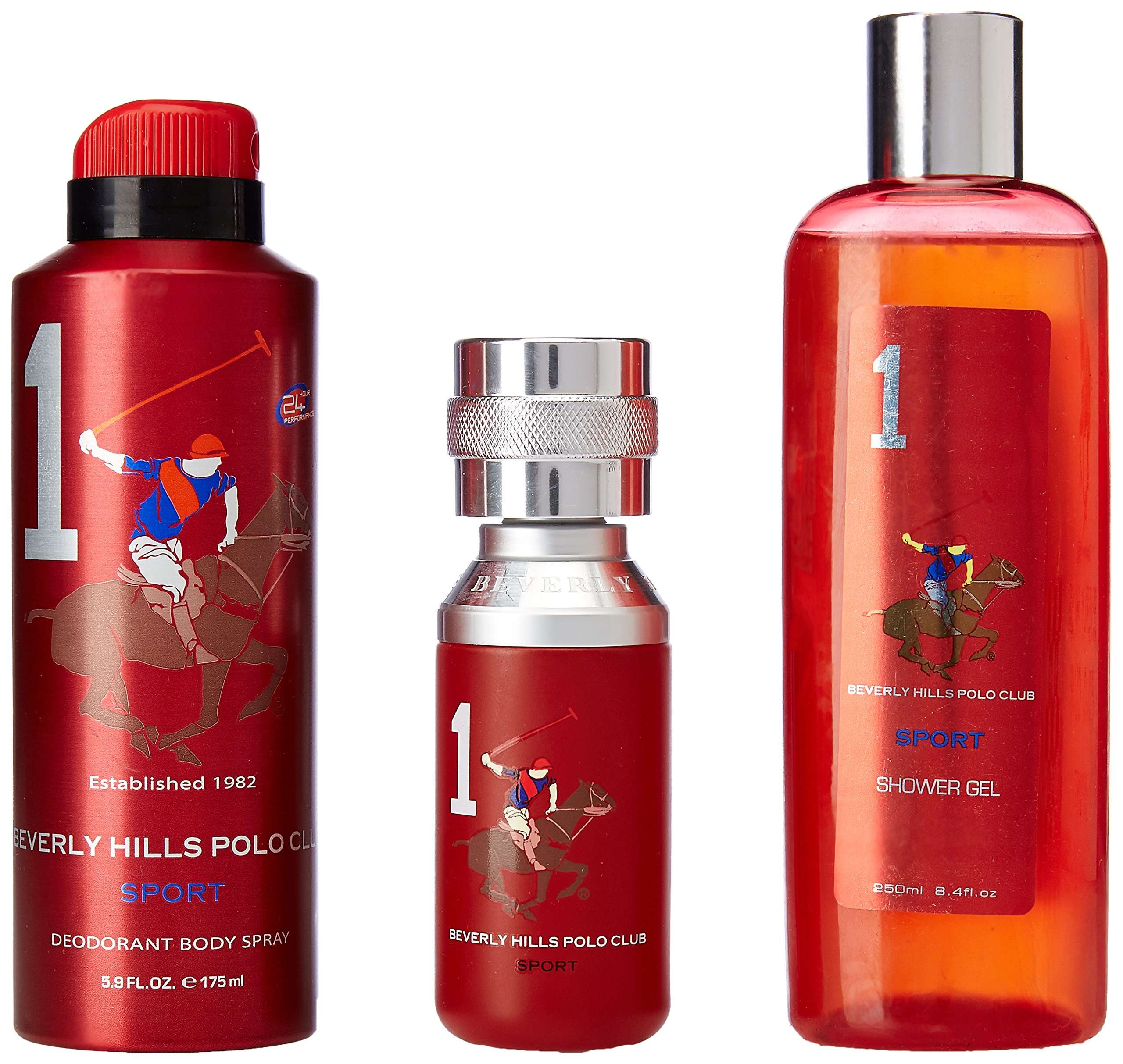 US Polo Association Beverly Hills Polo Club Gift Set - Shower Gel and Eau De Toilette Deodorant for Men 2