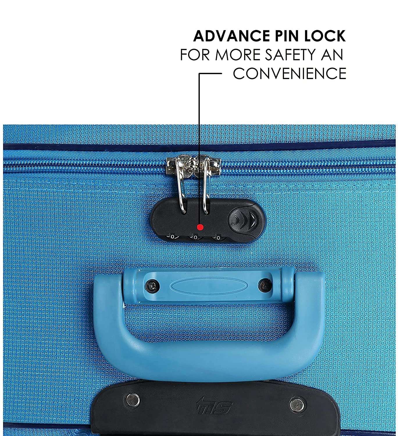 New Jersey Travellers Scottish Model Polyester Soft-Side 55cm Small Cabin 2 Wheels Luggage Trolley Bag with Spinner Wheels (Small, Green) 4